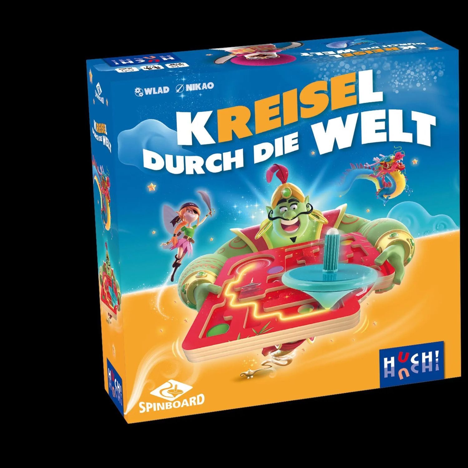HUCH! Spiel Kreisel durch die Welt