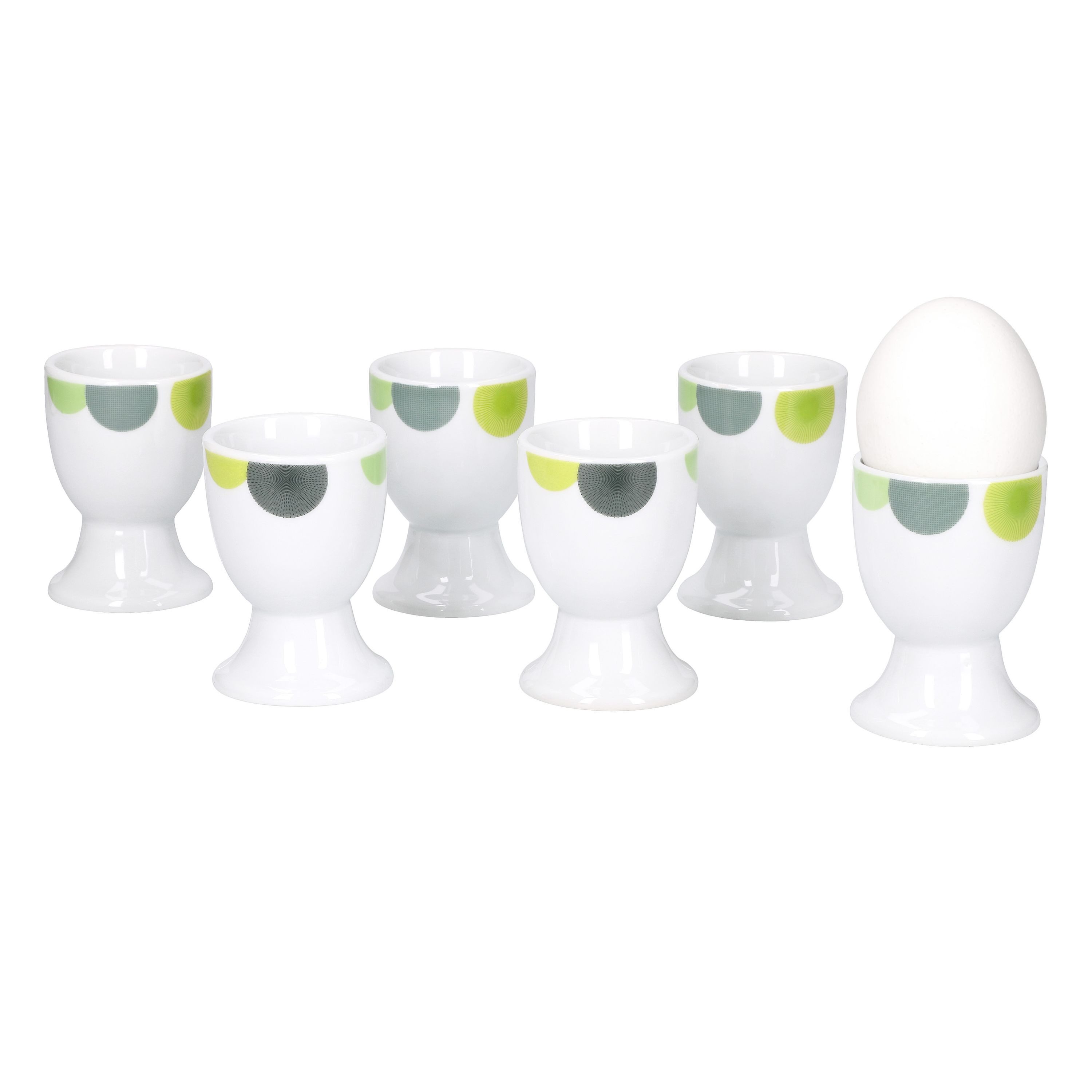 van Well Eierbecher 6er Set Eierbecher Rondo 4,8cm