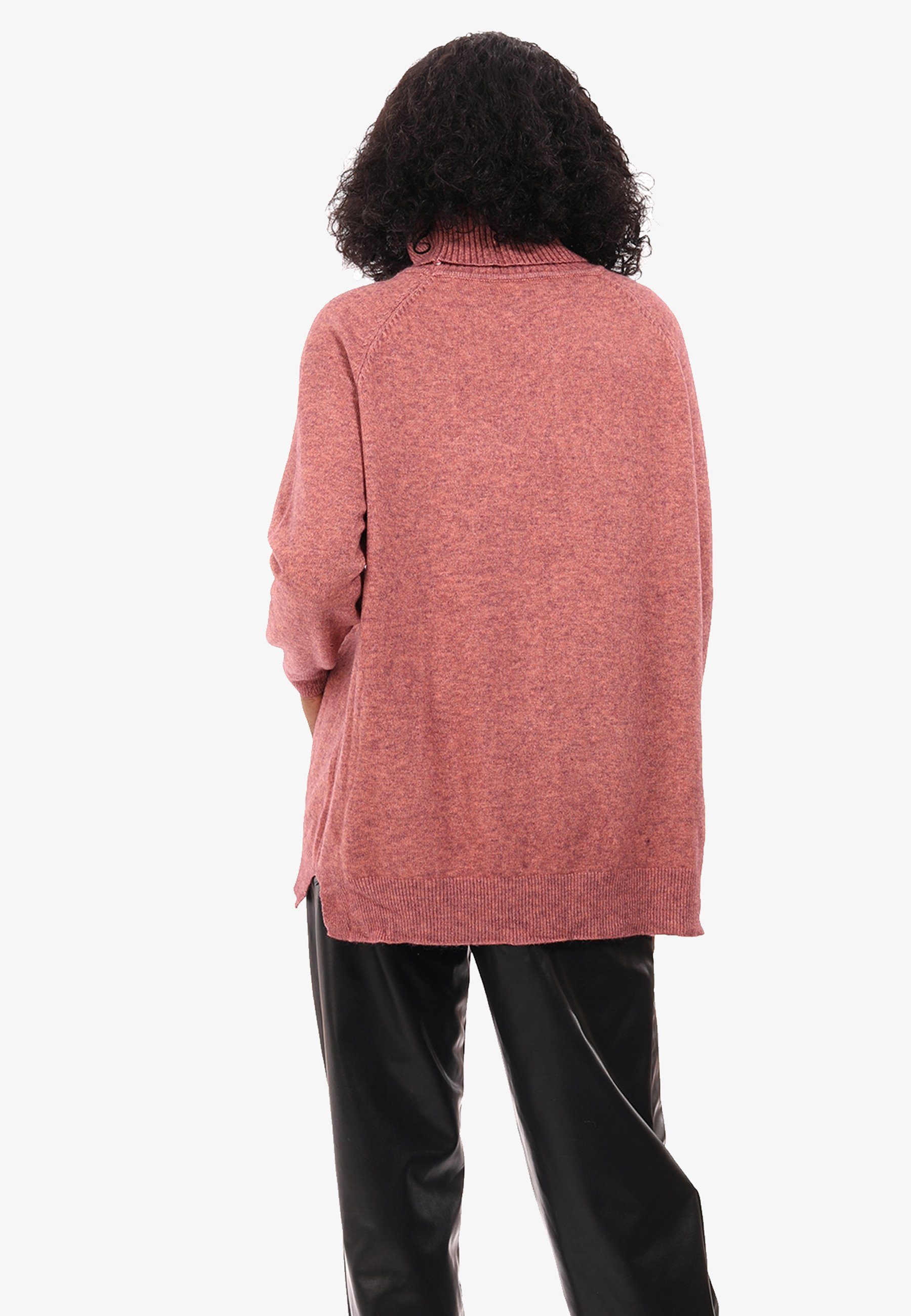 YC Fashion & Style Strickpullover aus Feinstrick mit Rollkragen in Unifarbe
