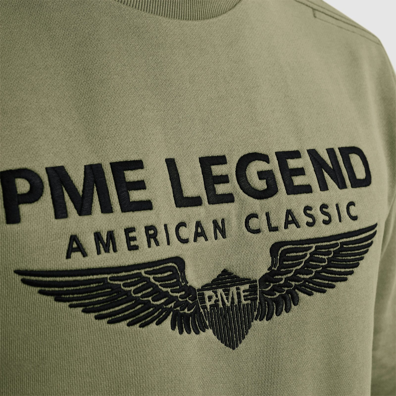 PME LEGEND Sweatshirt Crewneck soft terry with logo mit Logo Print