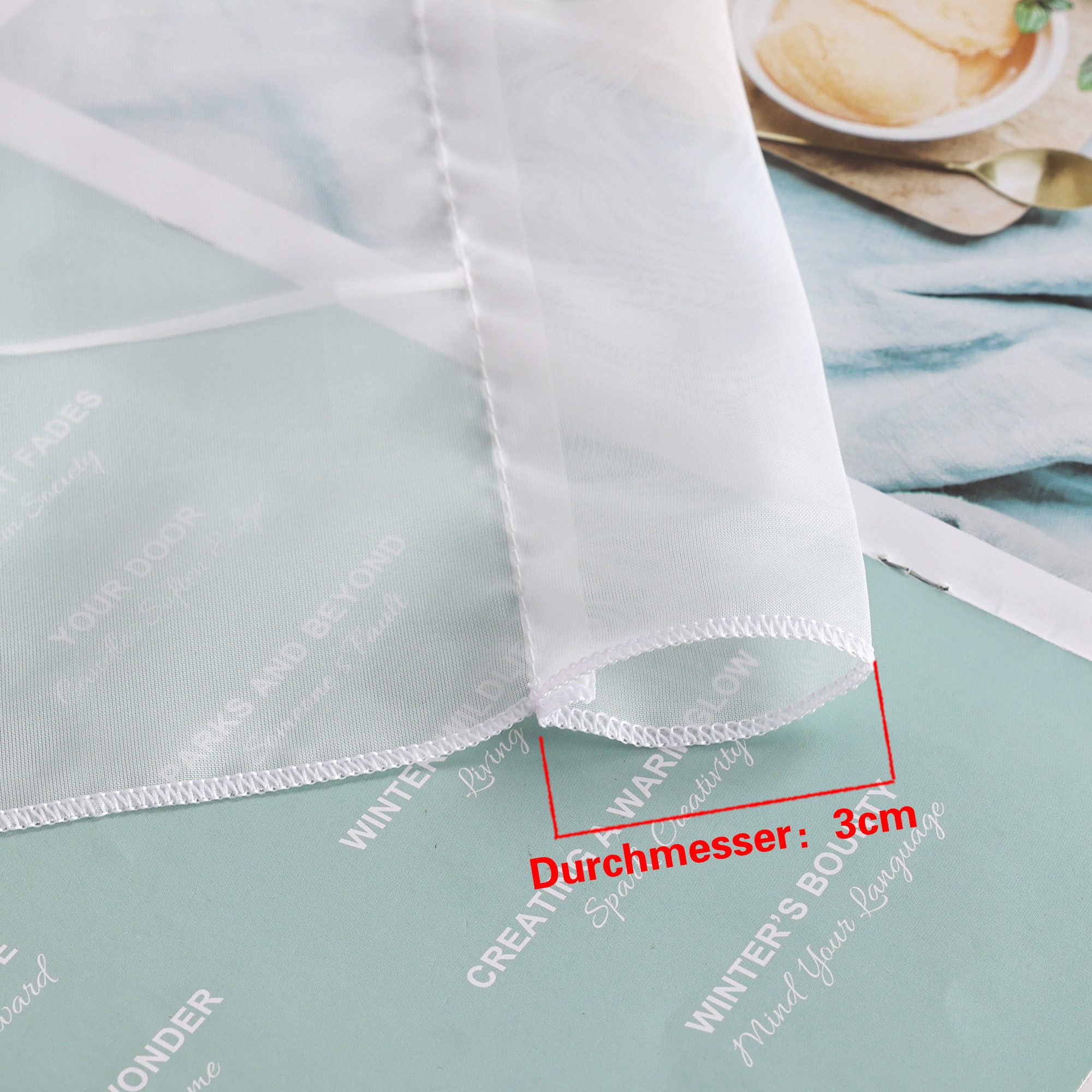 Joyswahl Raffrollo, mit Stangendurchzug, mit Schicker dreieckiger Saum, Voi günstig online kaufen