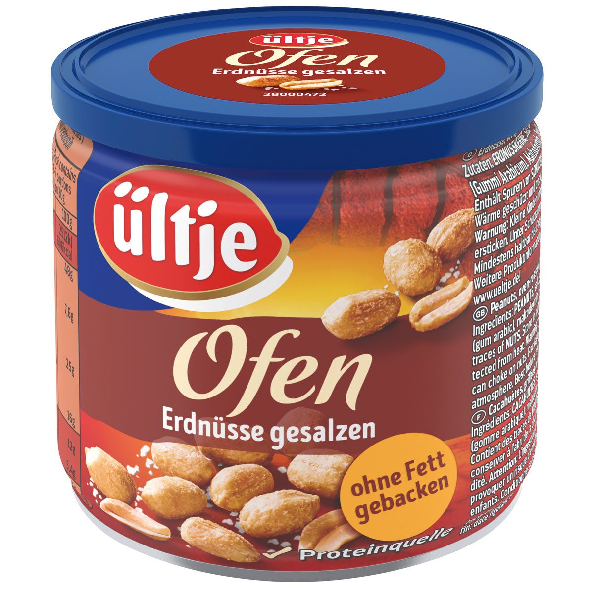 UELTJE Knabberei, Ültje Ofen Erdnüsse gesalzen ofengebackene Salzerdnüsse 180g