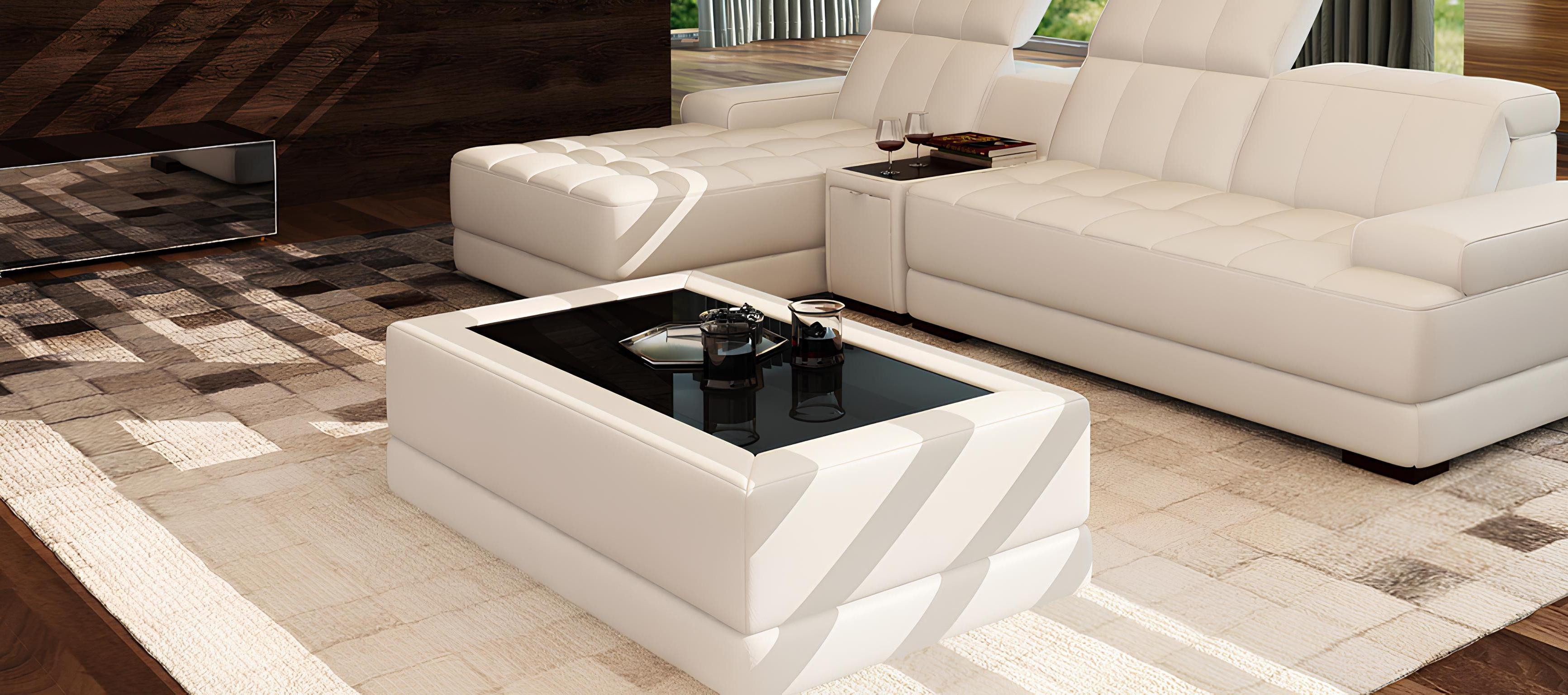 Xlmoebel Beistelltisch Eleganter Glastisch im modernen Design für stilvolle Wohnräume (Couchtisch 5105), Hergestellt in Europa