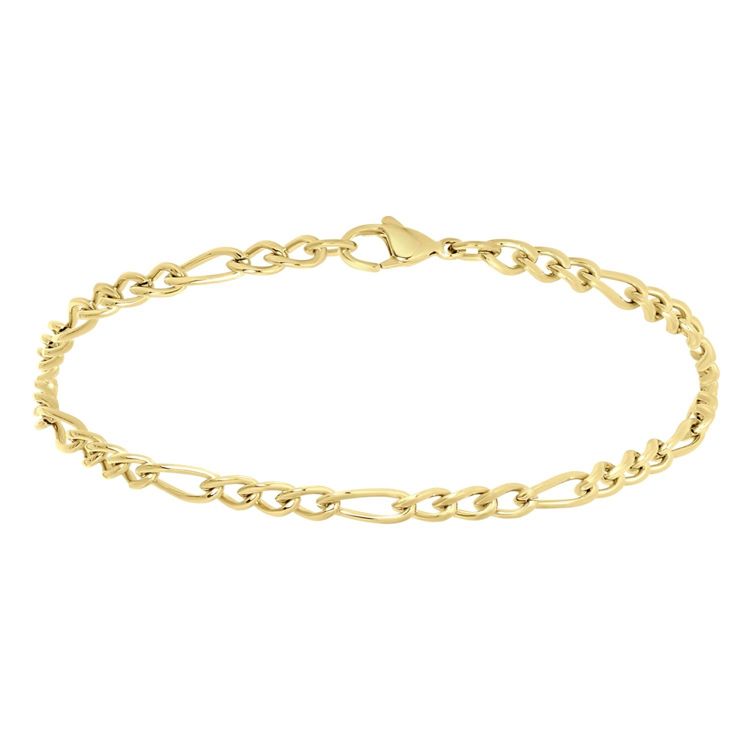 LUCARDI Gliederarmband Armband - Stahl - Gold - Herren