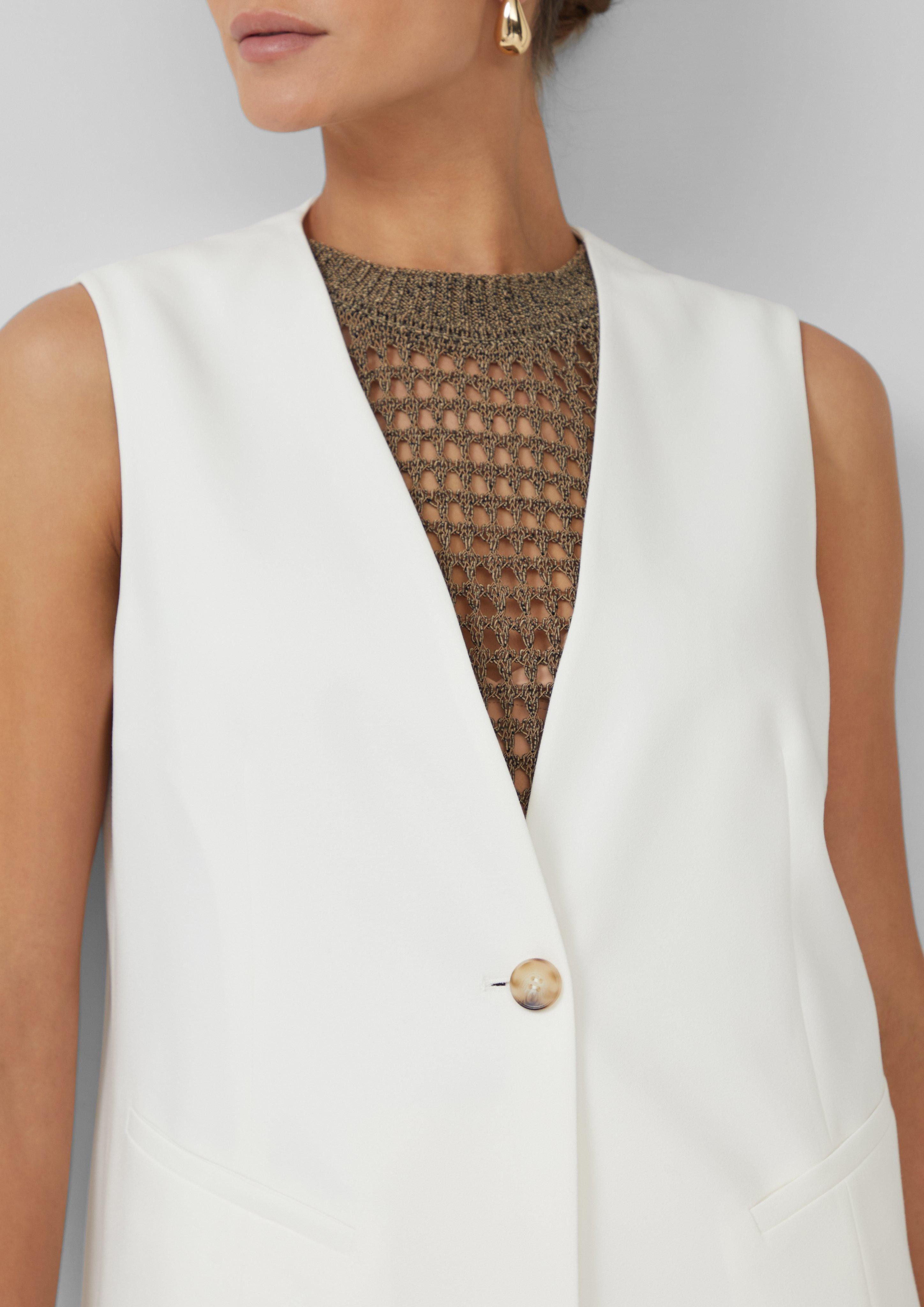 s.Oliver BLACK LABEL Strickweste Lange Weste günstig online kaufen