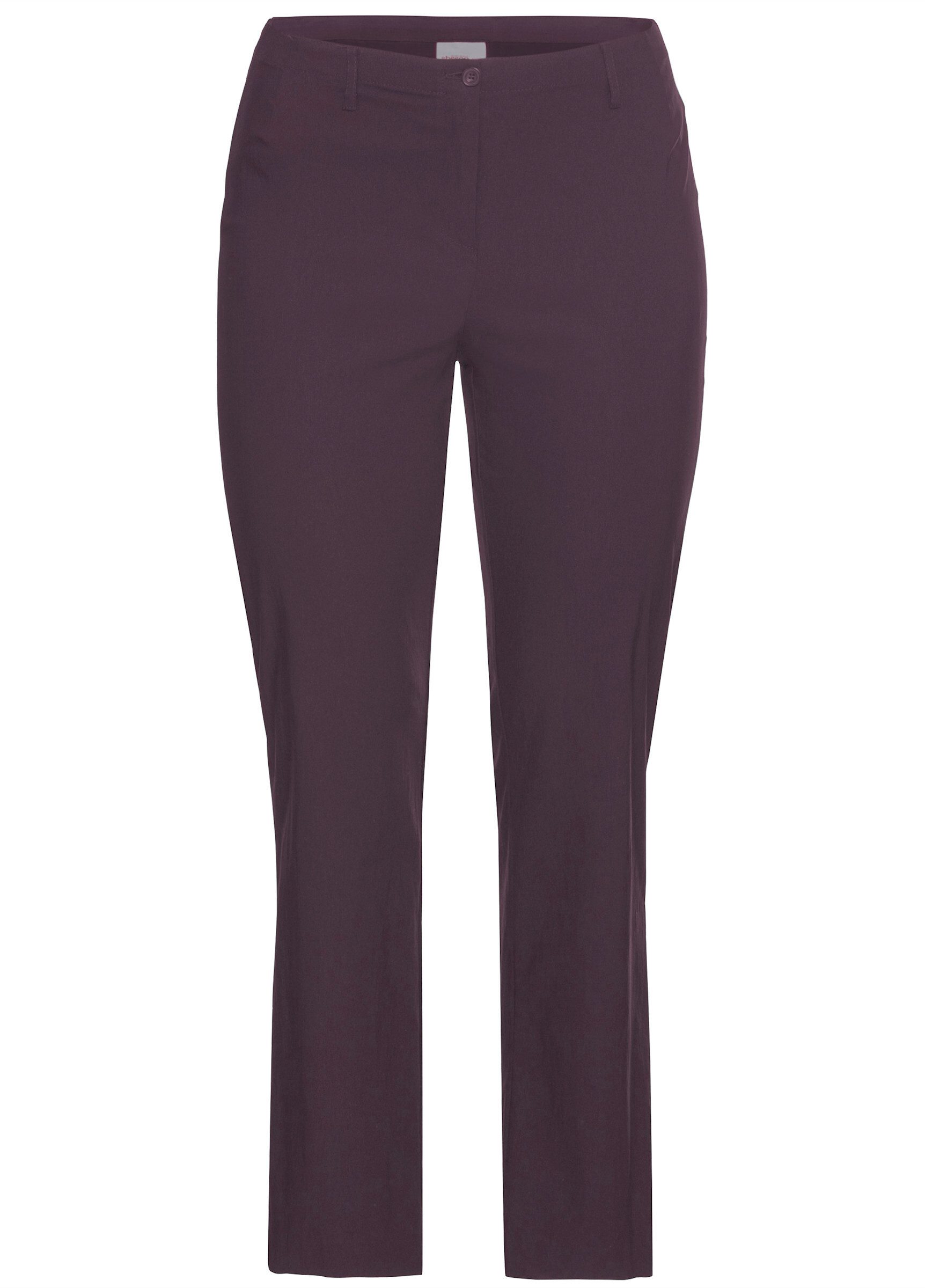 Sheego Jerseyhose Stretch-Hose normal mit schmalem Bund