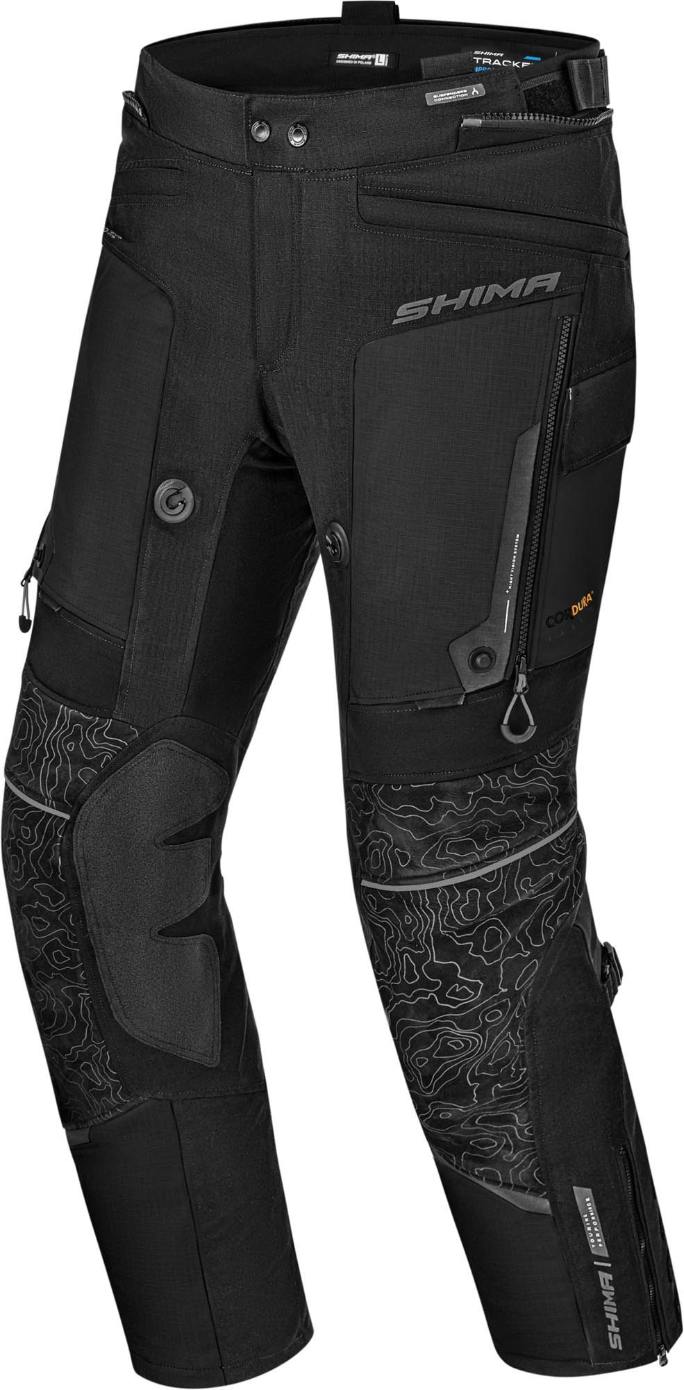 SHIMA Motorradhose Tracker Damen Motorrad Textilhose Verbindungsreißverschluss,Hüftprotektoren enthalten,Knieprotektor