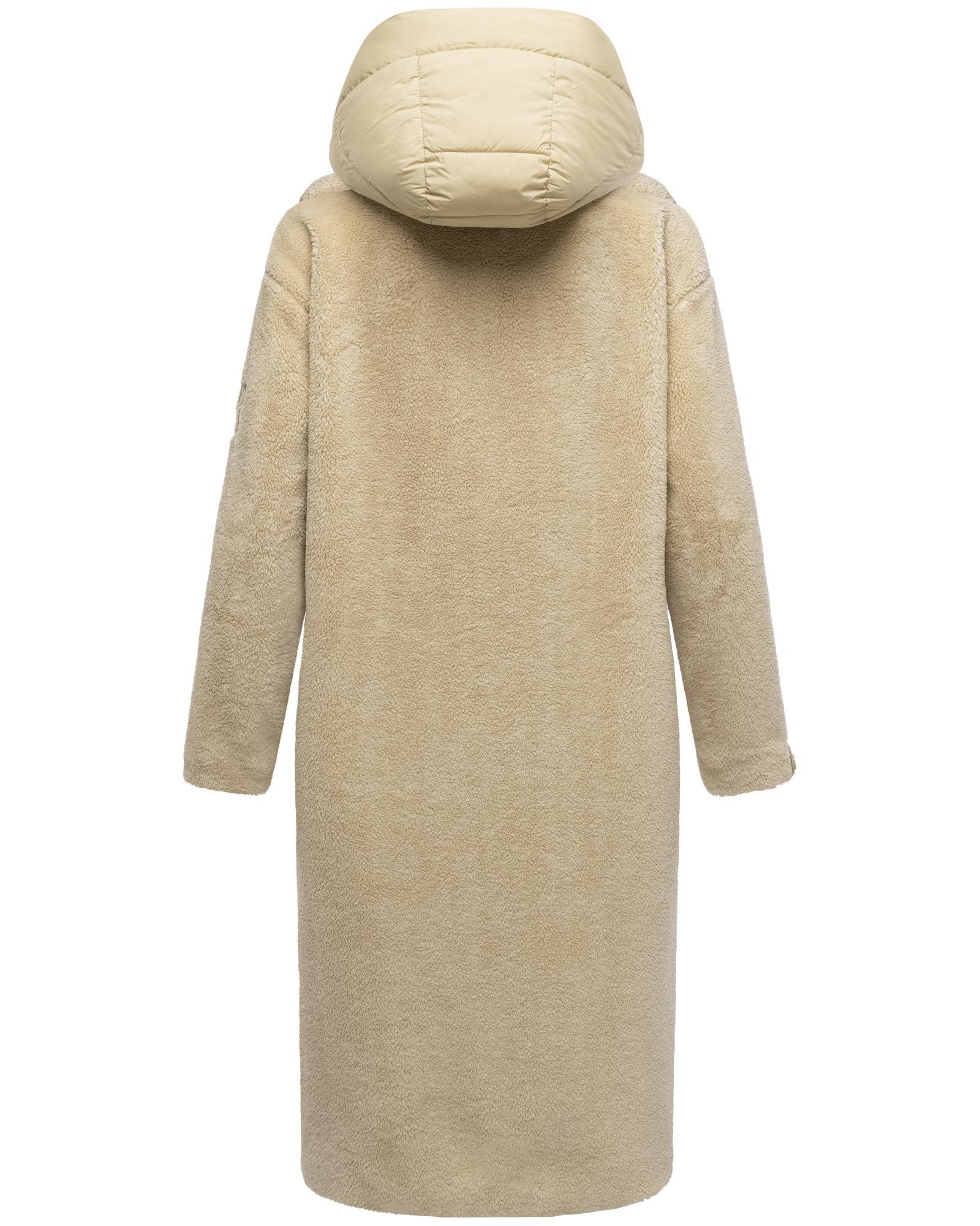 Navahoo Wintermantel Teddyzauber 14 Plüschmantel aus Teddyfleece mit abnehbmarem Krageneinsatz