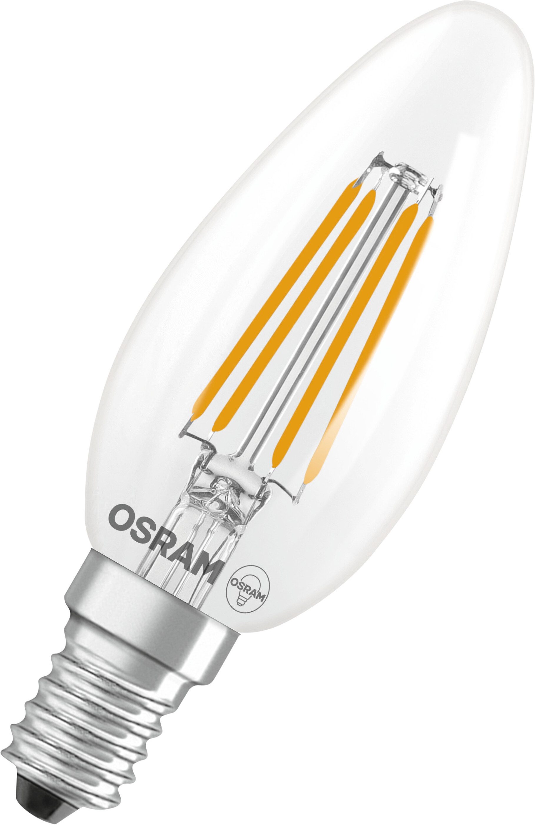 Osram LED-Leuchtmittel LED-Lampe Star Kerzenform B40, E14, 2 St., Warmweiß