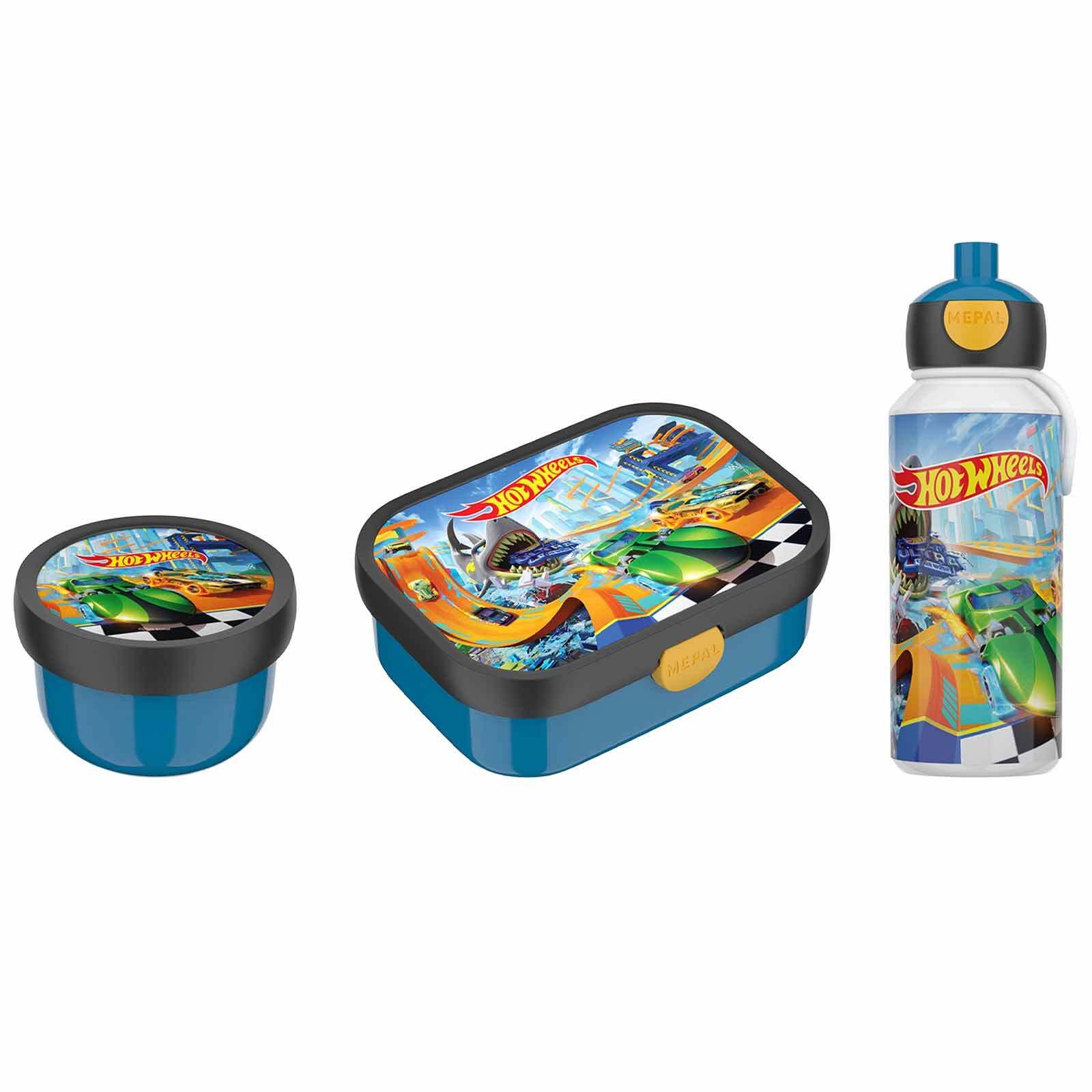 Mepal Lunchbox Campus Lunchset 3-tlg., Acrylnitril-Butadien-Styrol (ABS), (3-tlg), Spülmaschinengeeignet