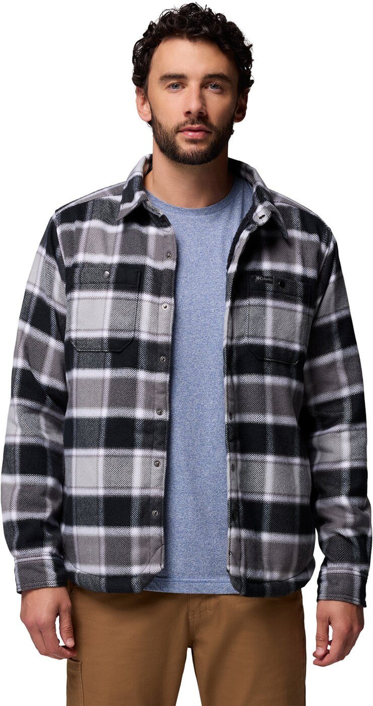 Columbia Funktionshemd Windward II Shirt Jacket BLACK TRAPPER WINDOWPANE