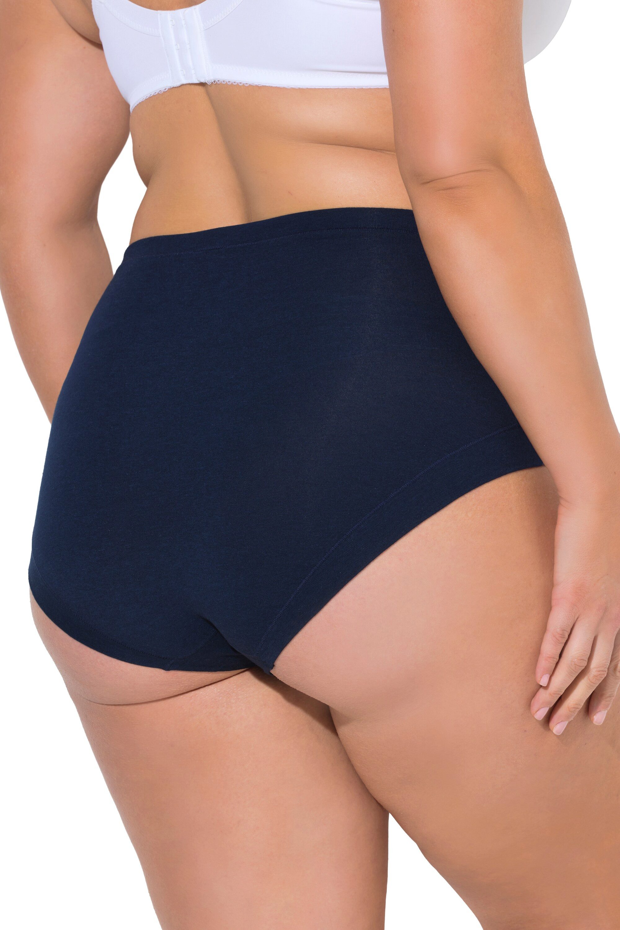 Ulla Popken Maxislip Maxislips 3er-Pack High Waist cleaner Look