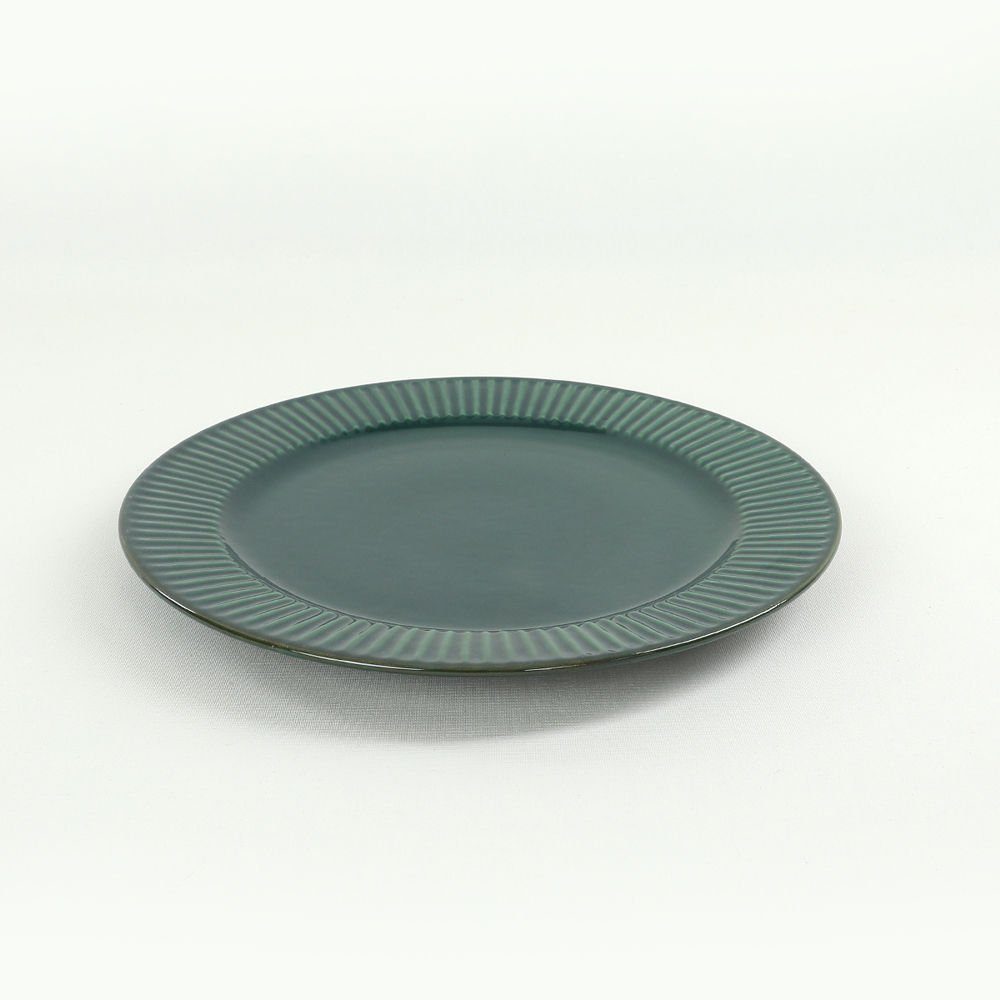 Hermia Concept Teller-Set Dunkelgrün, Keramiksteinzeug 100% KRM1668, Essservices