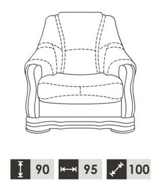 JVmoebel Sofa Sofagarnitur 3+1+1 Sitzer Klassischer Wohnlandschaft Sofa, Made in Europe