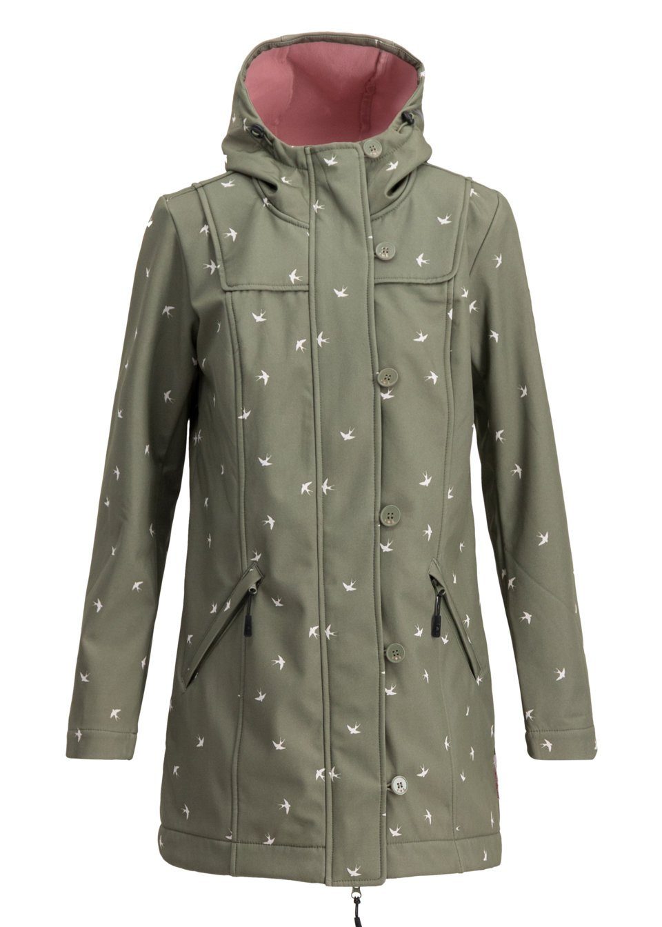 Softshelljacke Blutsgeschwister Wild Weather Long Anorak Damen Jacke Mantel