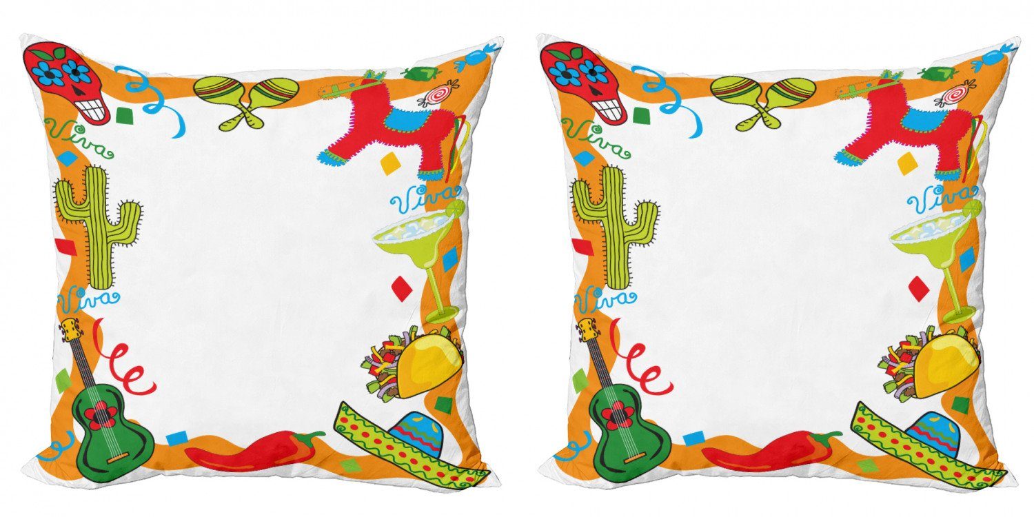 Kissenbezüge Modern Accent Doppelseitiger Digitaldruck, Abakuhaus (2 Stück), Fiesta Artikel Cartoon-Party