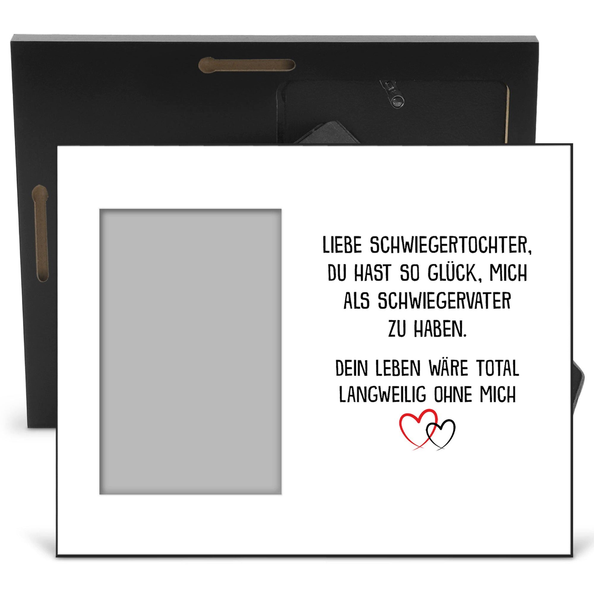 22Feels Bilderrahmen Schwiegertochter Geschenk Deko v. Schwiegerpapa Hochzeit Frau Bday, für 1 Bilder, IN DEUTSCHLAND BEDRUCKT
