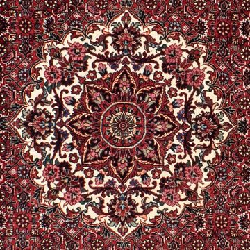 Orientteppich Perser - Bidjar rund - 150 x 150 cm - dunkelrot, morgenland, rund, Höhe: 15 mm, Wohnzimmer, Handgeknüpft, Einzelstück mit Zertifikat