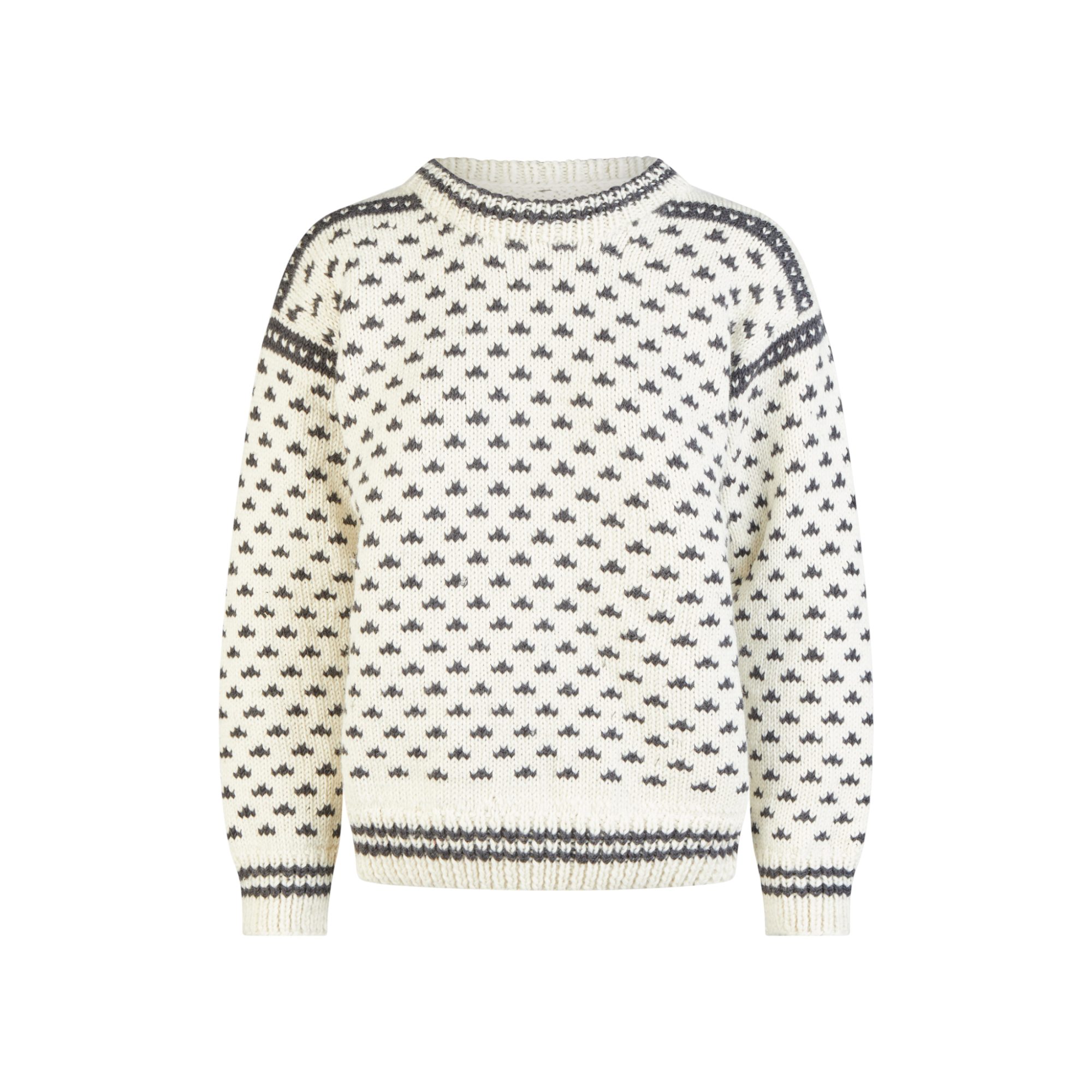 THC Natural Line Strickpullover THC Schafwoll Strickpullover weiß 130 (1 Stück, 1-tlg., 1 Stück) weiche Schurwolle