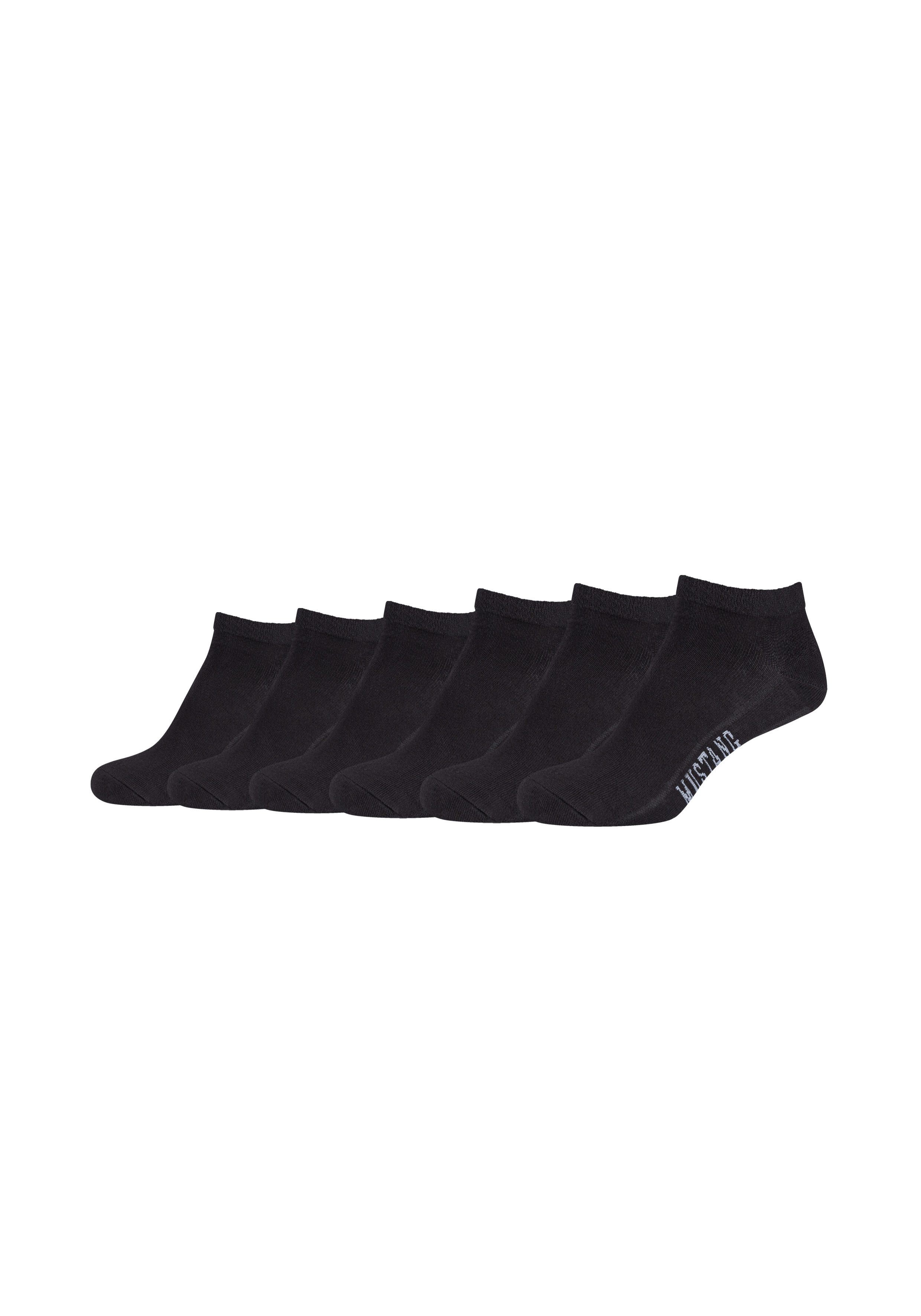 MUSTANG Kurzsocken casual (6-Paar) mit elastischem Komfortbund