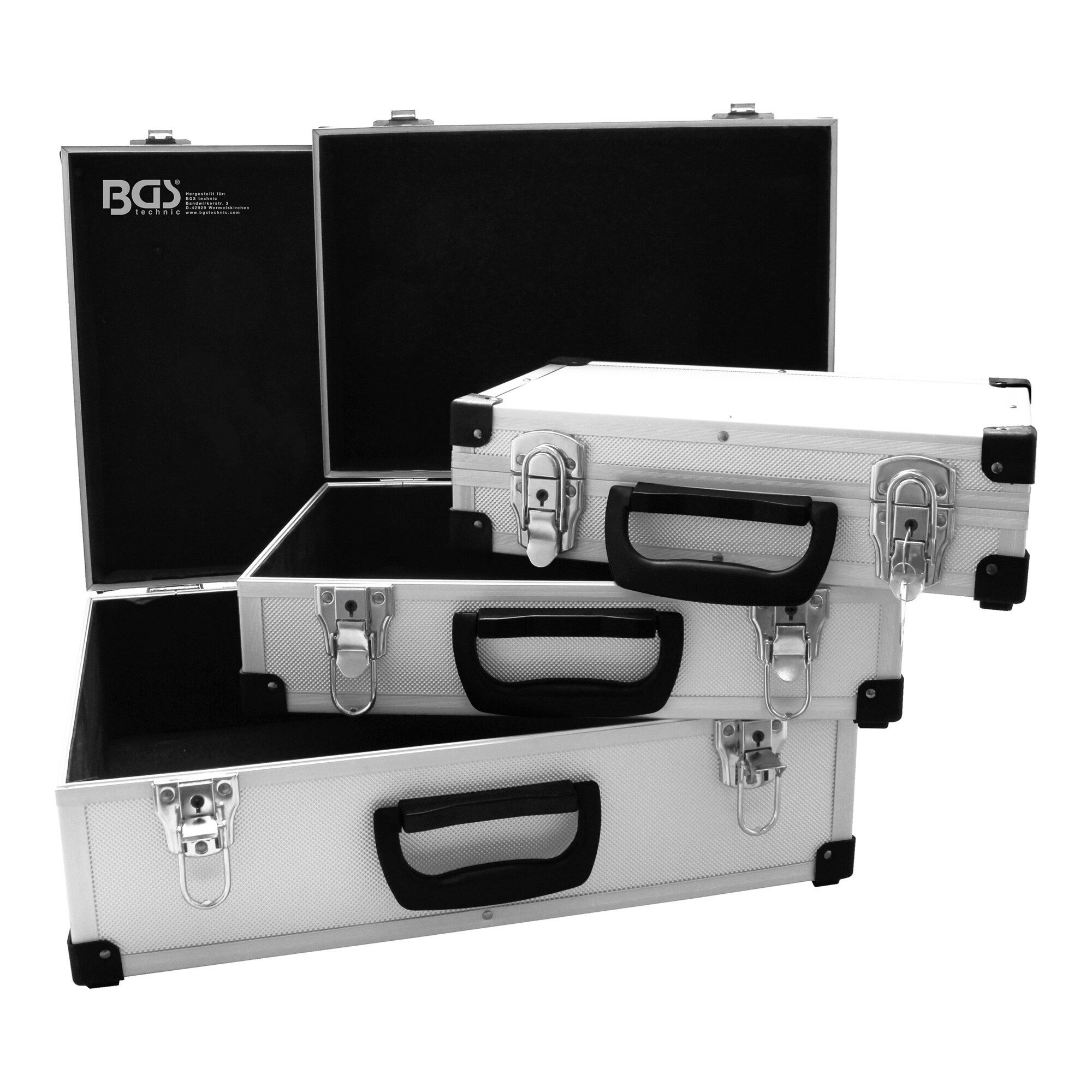 BGS technic Werkzeugkoffer BGS Aluminiumkoffer-Satz 3 teilig