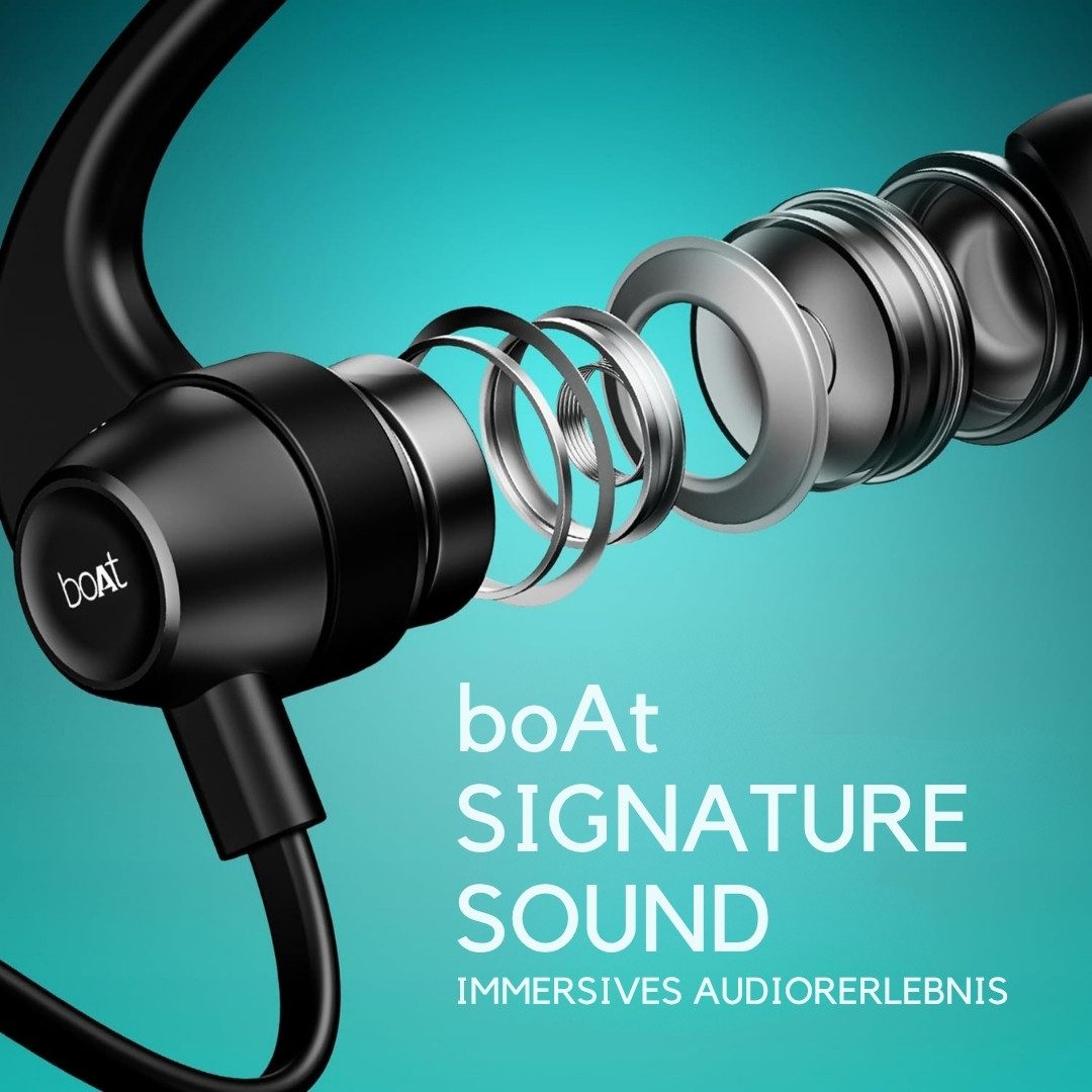 boAt Rockerz 255 Pro+ Bluetooth Nackenbügel In-Ear Ohrhörer Bluetooth-Kopfhörer (Bluetooth, IPX7 wasserdicht, Schnellladen, Dual-Pairing, Magnet) – Bild 3 von 5