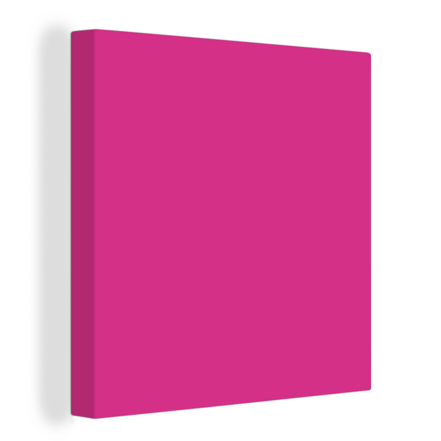 OneMillionCanvasses® Leinwandbild Fuchsia - Neon - Farben, (1 St), Leinwand Bilder für Wohnzimmer Schlafzimmer bunt