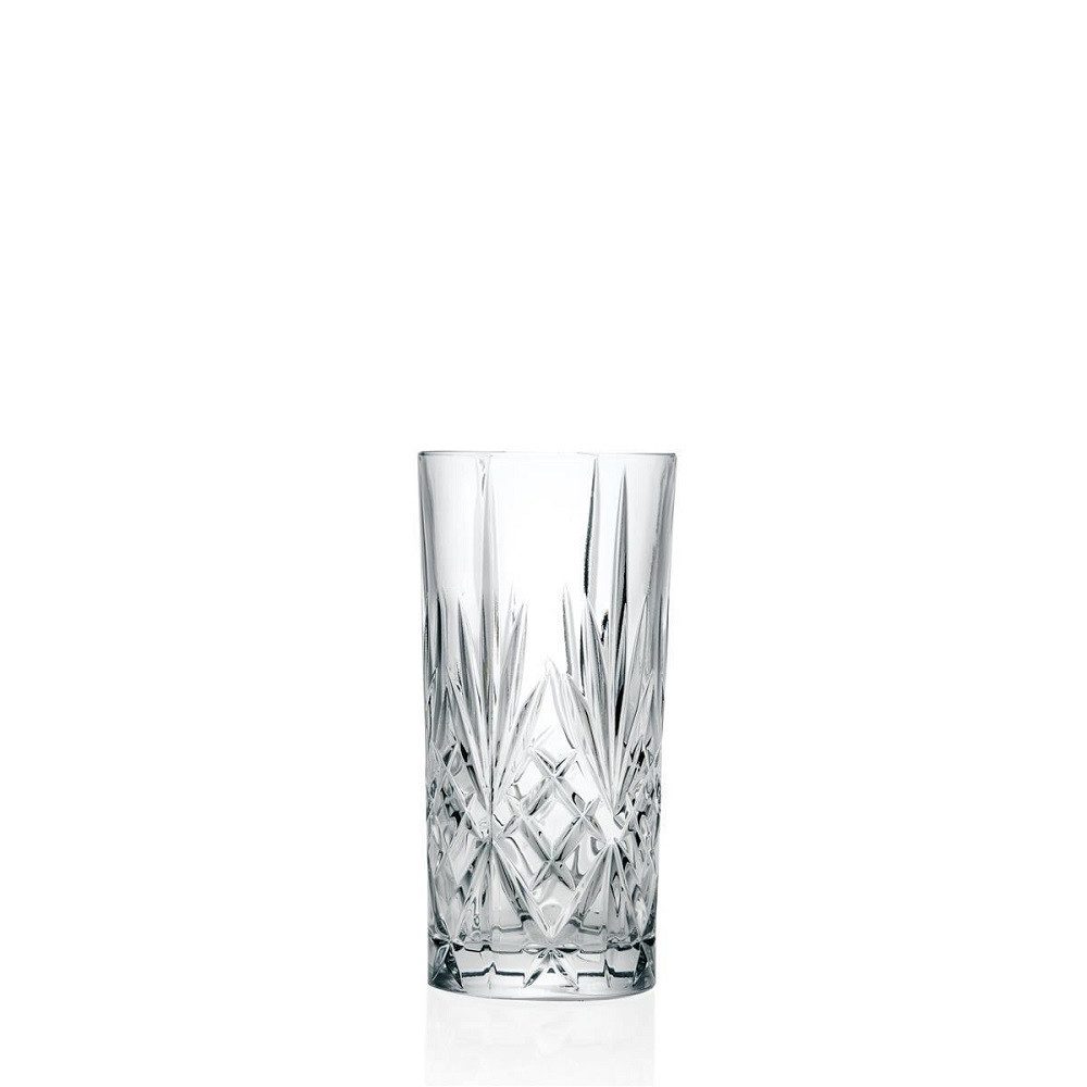 RCR Longdrinkglas RCR Melodia HB Tumbler 6er set, Kristallglas