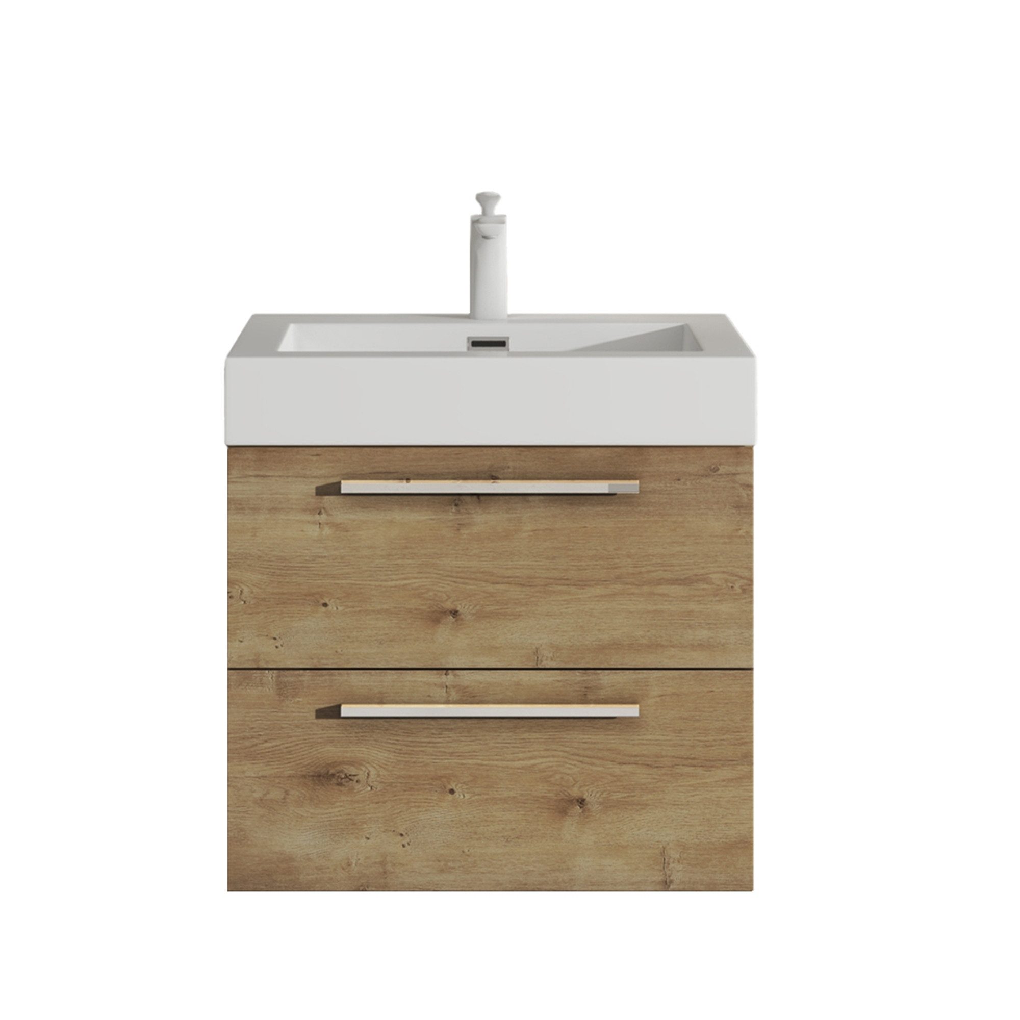 doporro Badezimmer-Set Badmöbel-Set Quadratto Waschbeckenunterschrank Wasch günstig online kaufen