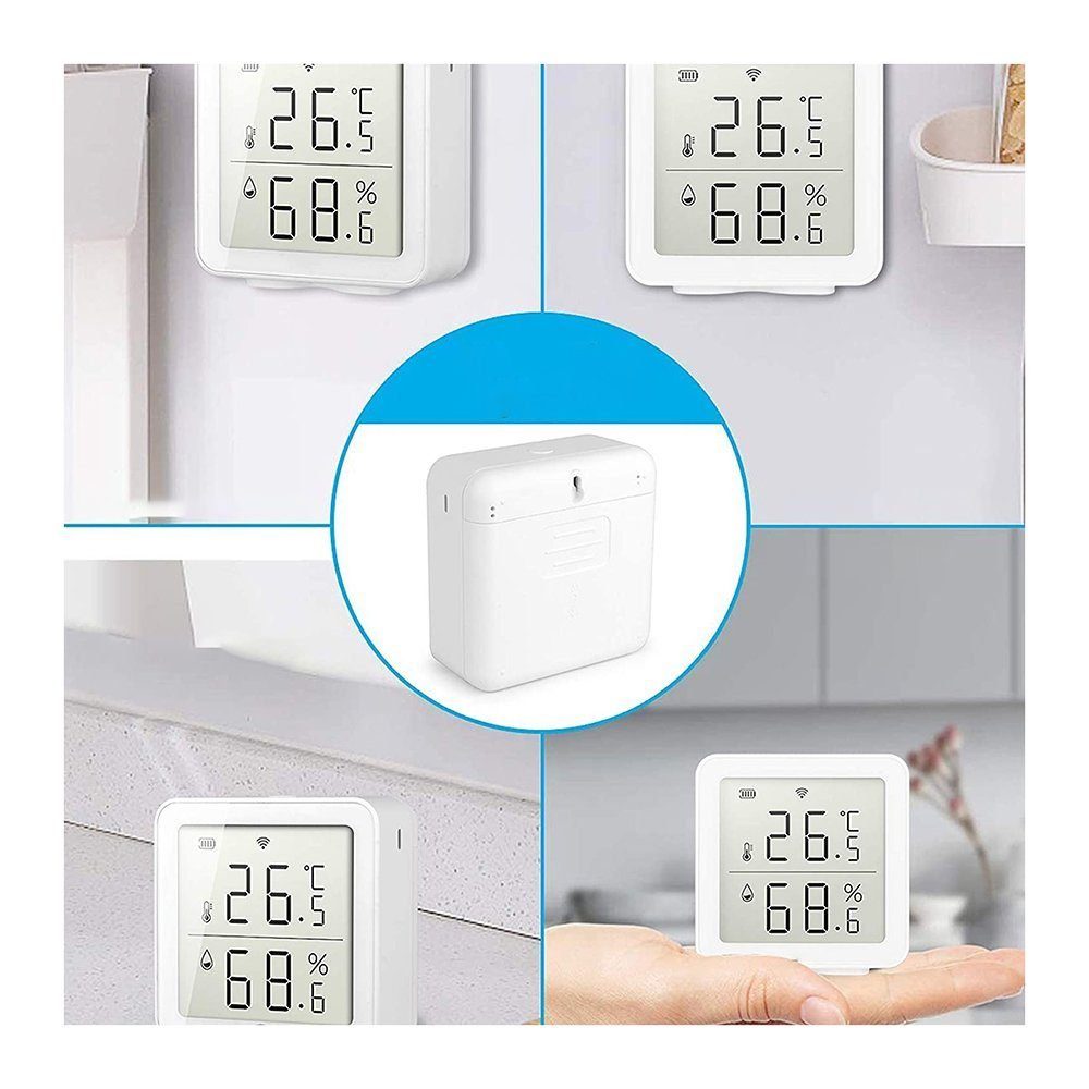Temperature WiFi Home Wireless Fensterthermometer Sensor, 1-tlg. TUABUR Intelligent