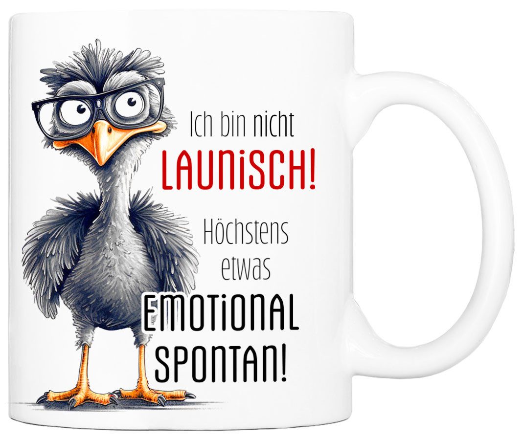Tasse mit Spruch NICHT LAUNISCH Kaffeetasse Büro Arbeit, Geschenk