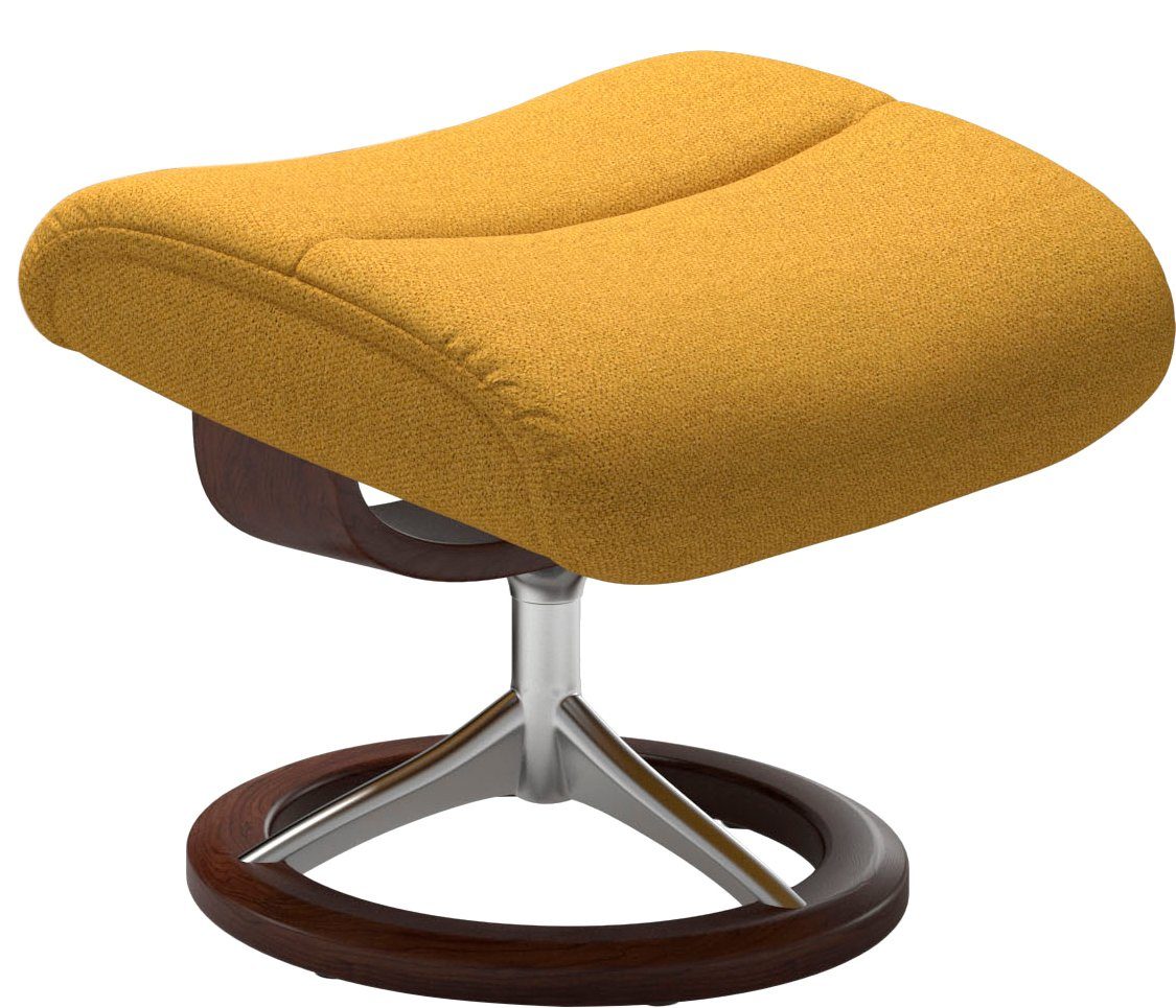 Relaxsessel mit Braun mit Signature Größe Hocker), M,Gestell (Set, Stressless® Relaxsessel Base, View