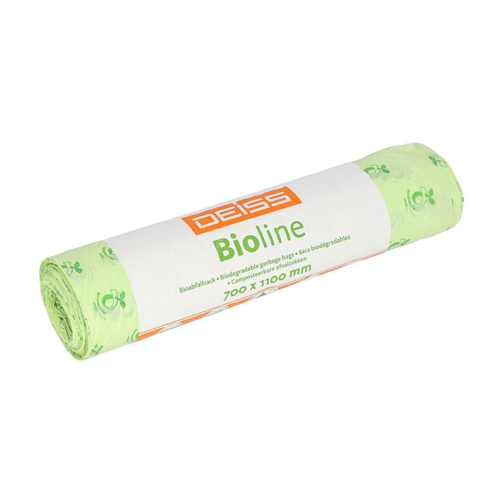 Deiss Fangsack DEISS Biomüllsäcke 120 Liter, 06070, 100% Kompostierbar, Deiss Biomüllbeutel Bio-Abfallbeutel 100% kompostierbar  verfügbare