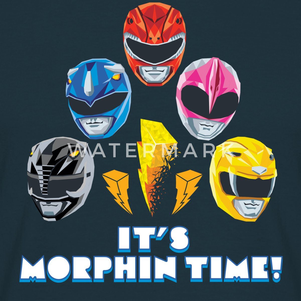 Spreadshirt T-Shirt Power Rangers 5 Rangers günstig online kaufen