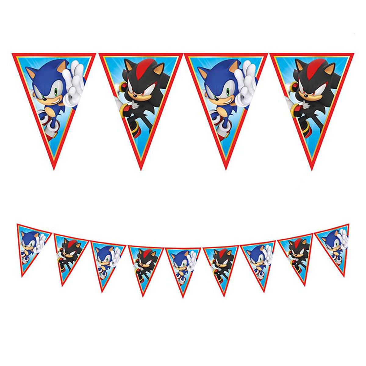 Procos Girlande Wimpelkette Sonic Papier FSC