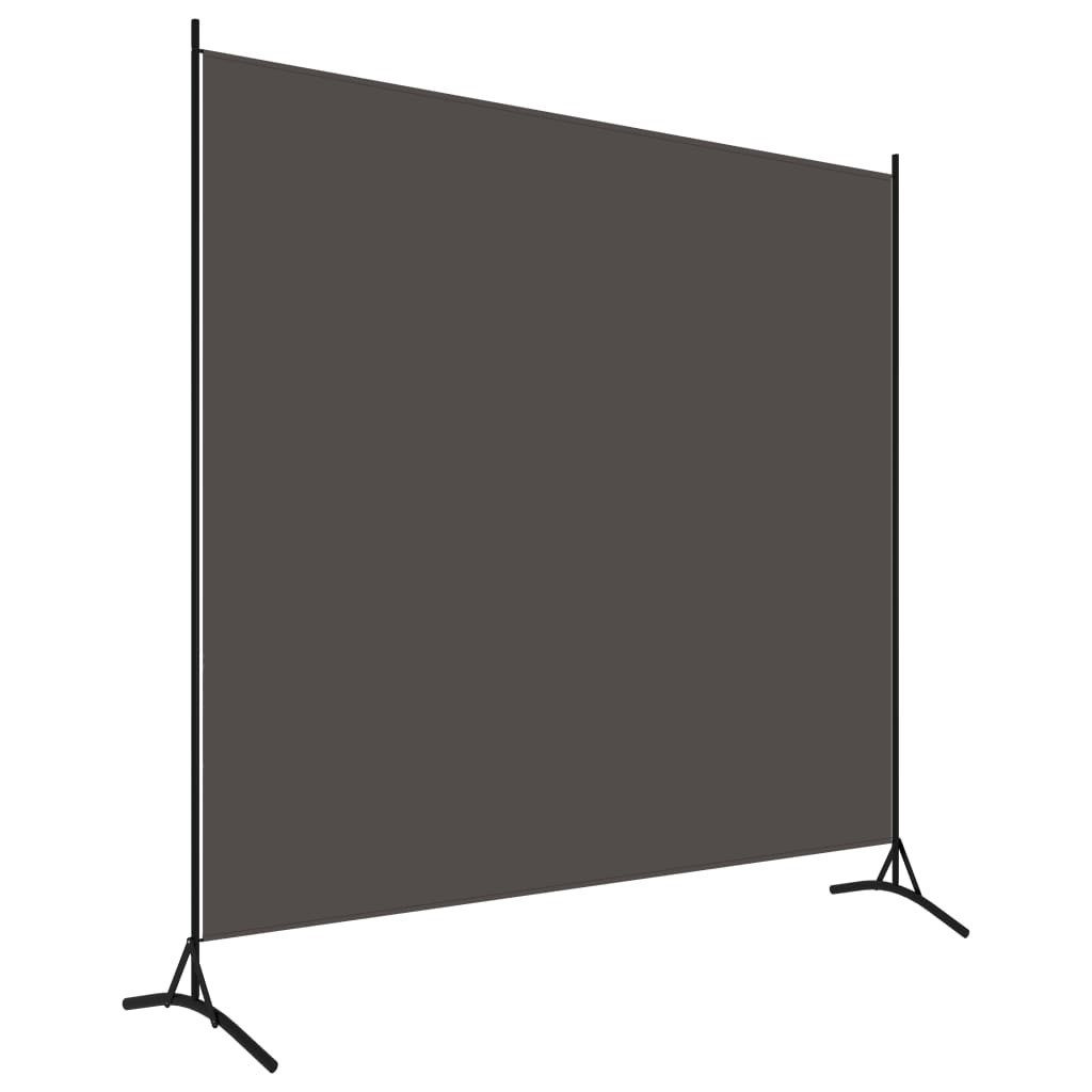 vidaXL Paravent 175 x 180 cm Paravent 1-tlg Raumteiler Anthrazit 175x180 cm