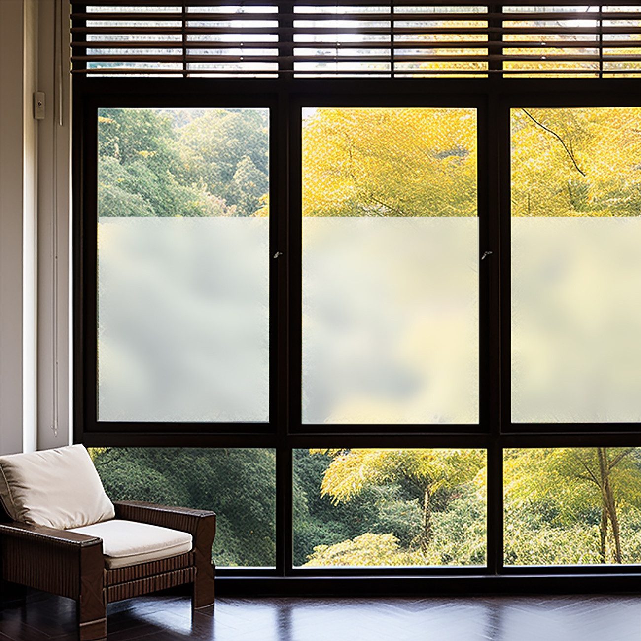 Casativo Fensterfolie Milchglasfolie statisch haftend (45x200cm) – Sichtschutz-Folie, blickdicht & lichtdurchlässig – Selbstklebende Fensterfolie
