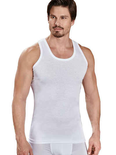 Berrak Collection Unterhemd Herren Slimfit Jersey Business Achselshirt Weiß, BS1030
