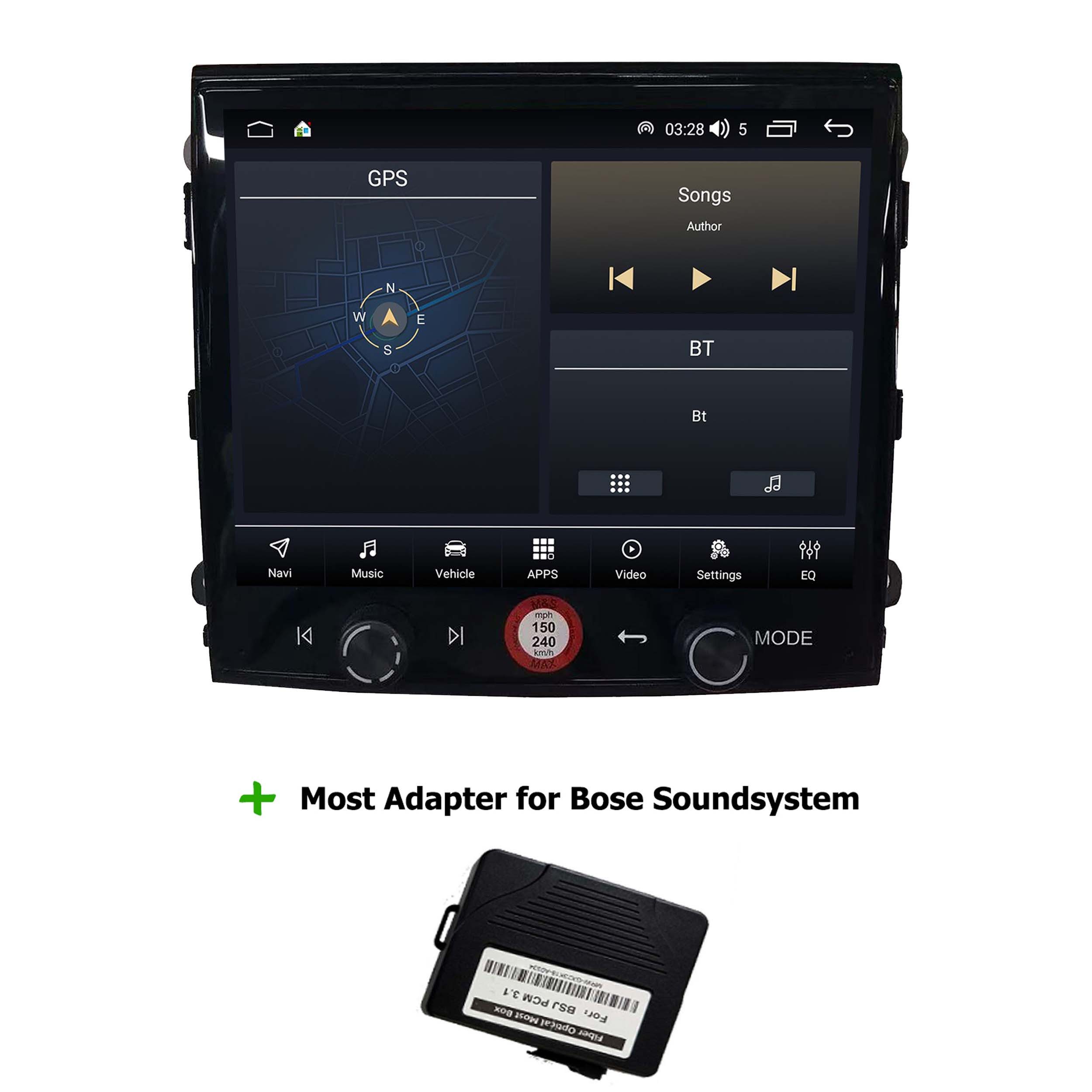 TAFFIO Für Porsche Cayenne 92A BOSE PCM3.1 8.4" Touch Android GPS CarPlay Einbau-Navigationsgerät