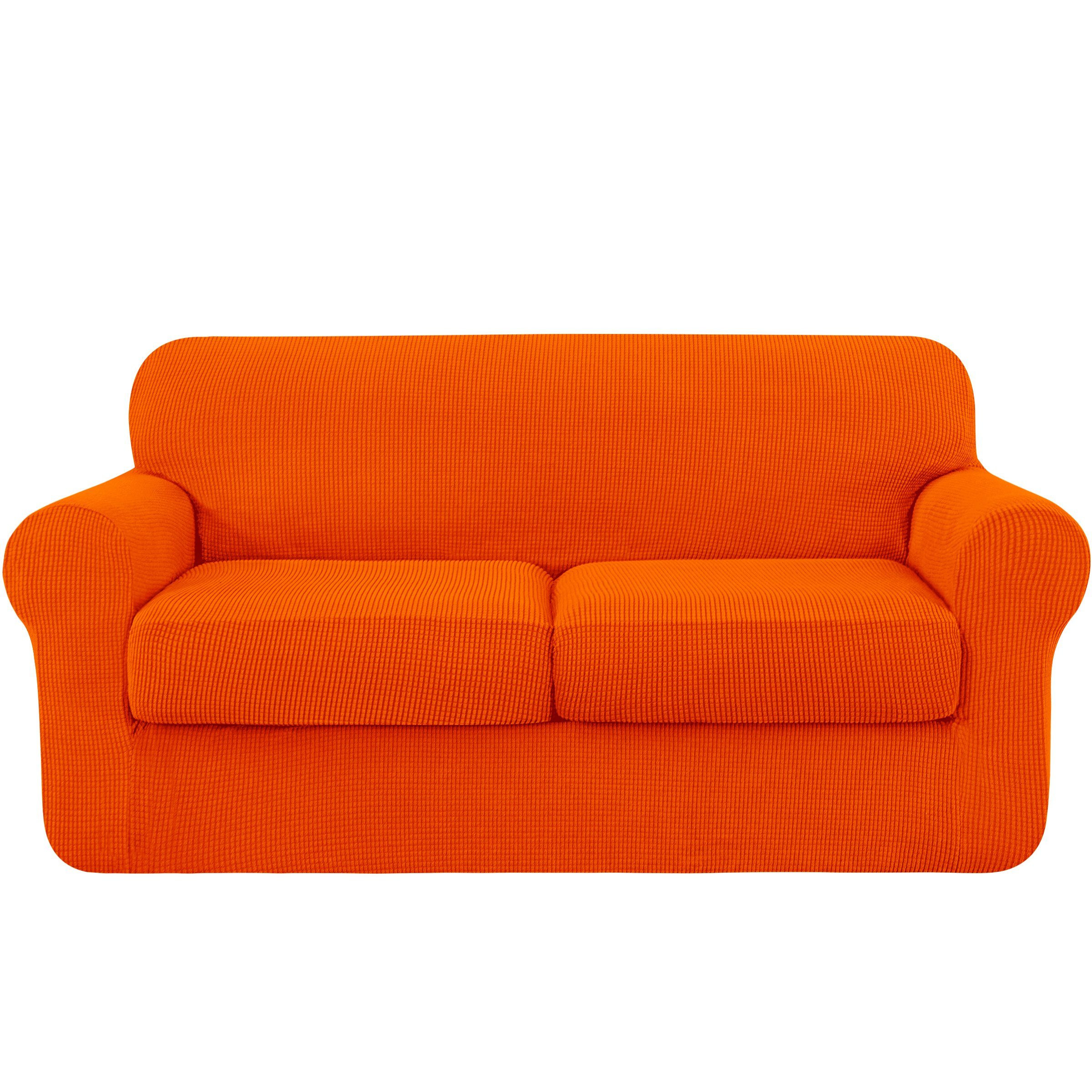 Sofahusse 2/3 Sitzer Spandex Stretch Sofabezug mit separaten Sofakissenbezügen, SUBRTEX, mit leichtem Struktur-Effekt