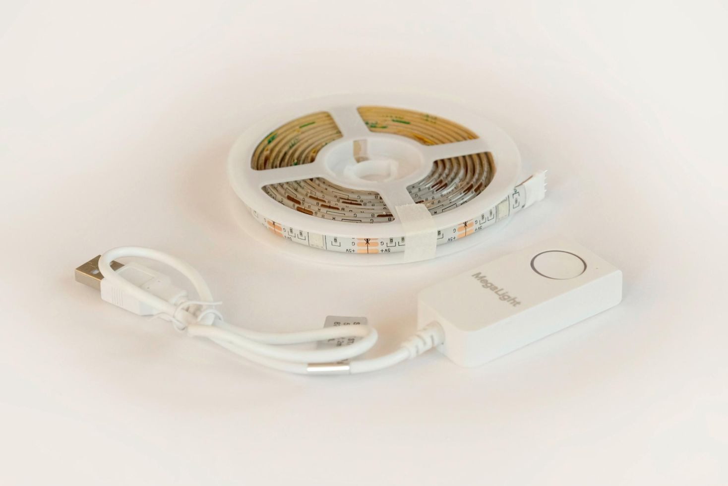 MegaLight MegaLight Smart LED Stripe Tuya USB RGB 2m 2 m RGB Smart-Home-Station, Dimmbar ohne Bewegungsmelder