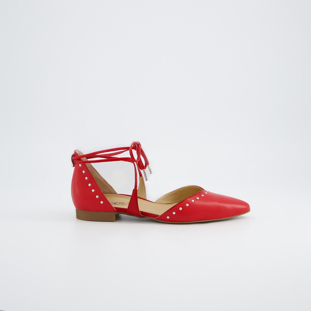 Paul Green 1176-027, Ballerina in Rot für Damen Ballerina