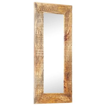 furnicato Wandspiegel Handgeschnitzter Spiegel 110x50x2,5 cm Massivholz Mango