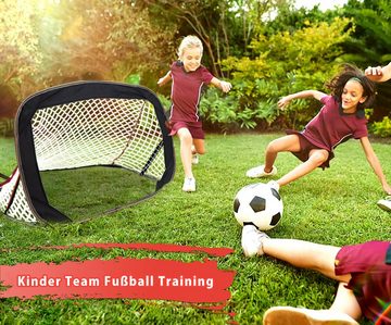 Kapler Fußballtor Pop Up Fußballtor für Garten Kinder 1 / 2er Set(Größe ist optional) (Set, 2x Fußballtor mit tagtasche und Erdnägel), 80x60x60 cm