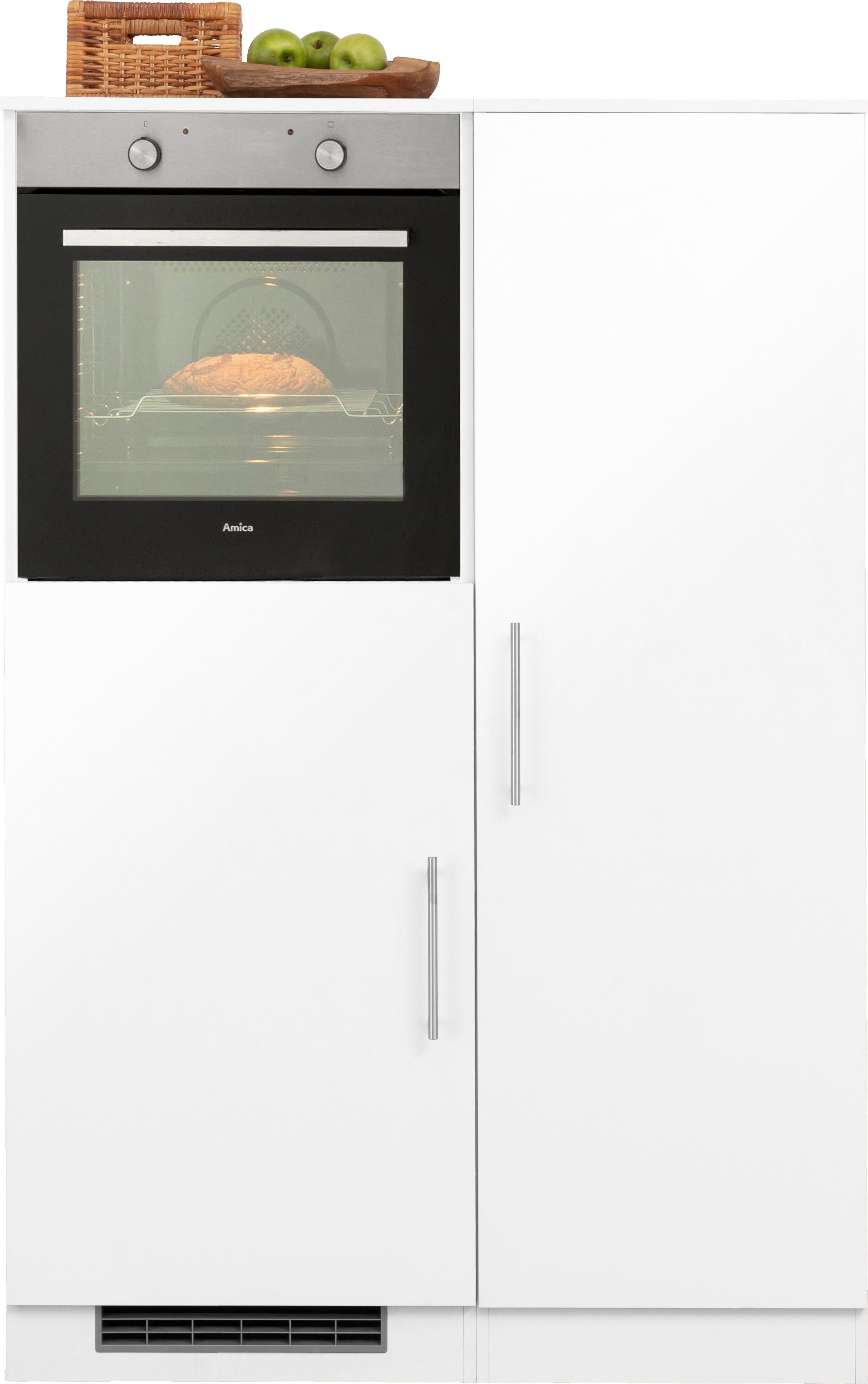 wiho Küchen Küche "Cali", Back-/Kühlmodul, wahlweise mit E-Geräten, Breite 110 cm