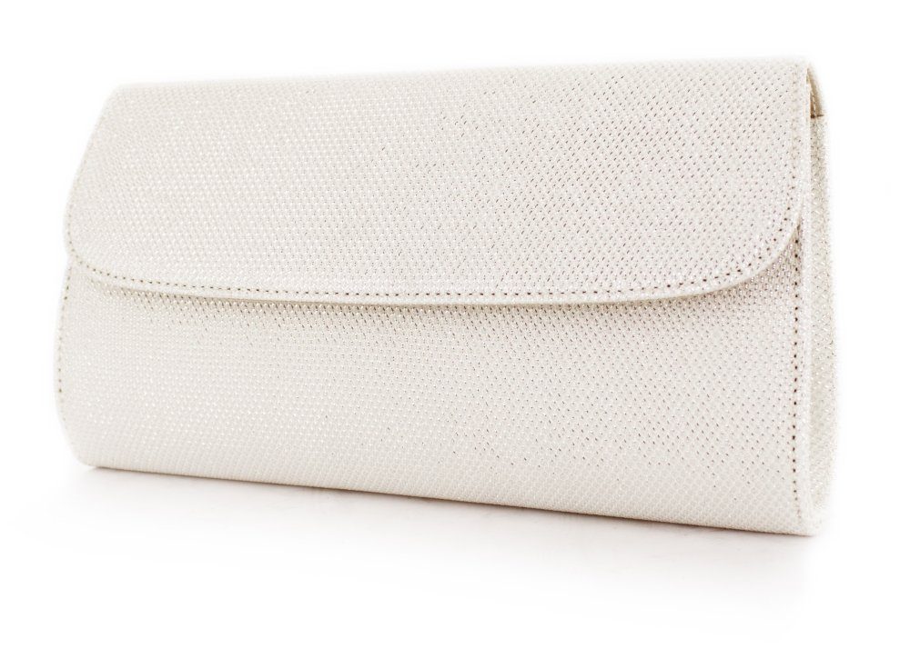 White Lady Clutch Tanja Glitter Clutch