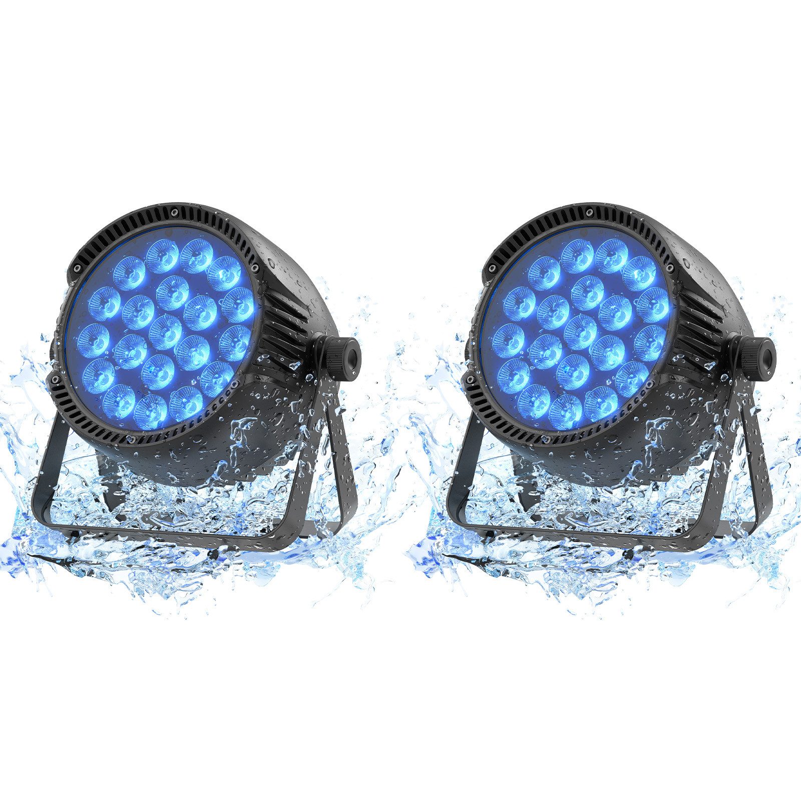 ZonQoonz Discolicht 300W IP65 wasserdichter 20-PCS-RGBW-4-in-1-LED-Bühnen-PAR-Scheinwerfer