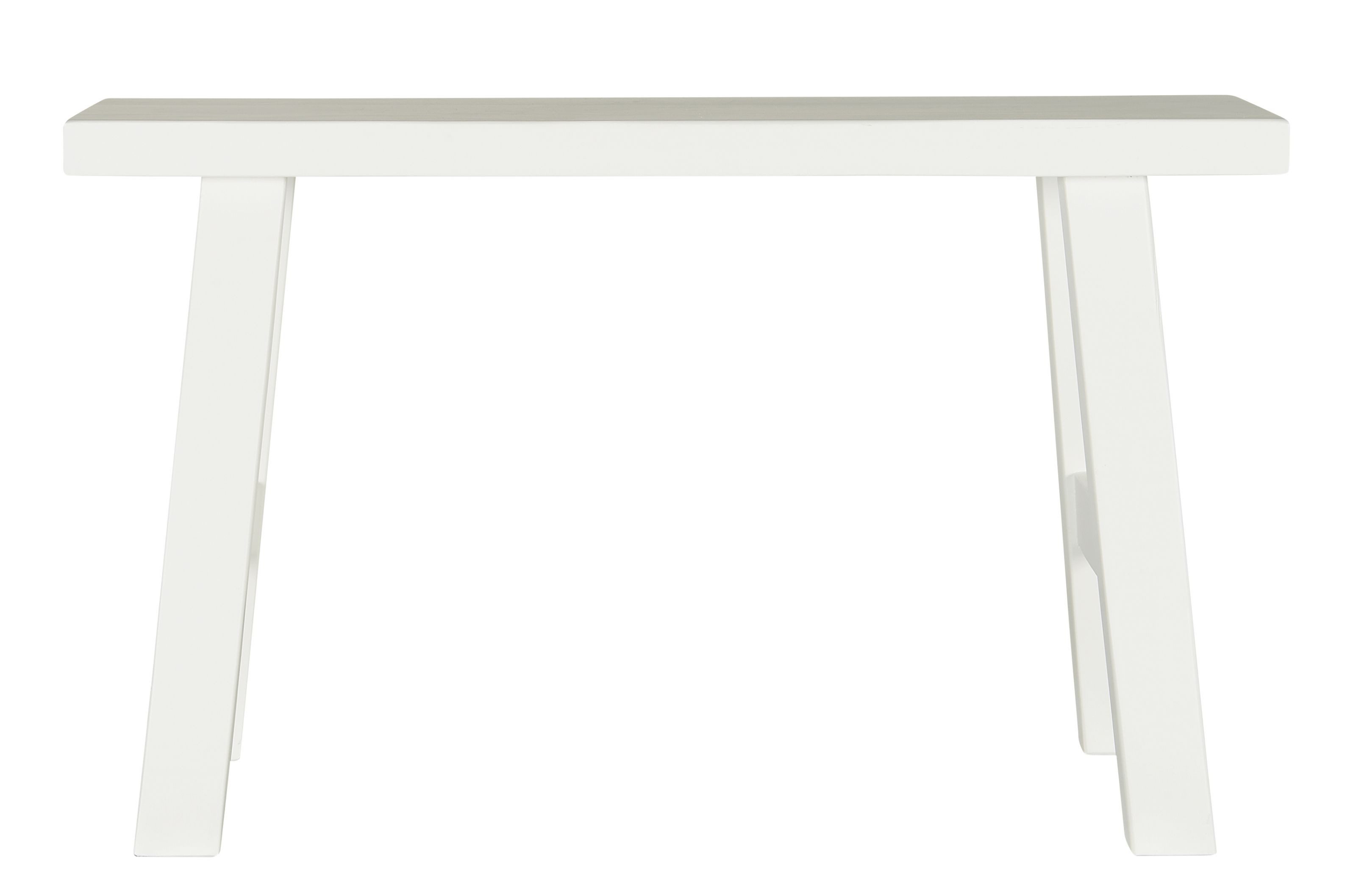 Ib Laursen Hockerbank Ib Laursen - Bank Holzbank Sitzbank Hocker Holz L65xH39xB26cm Weiß