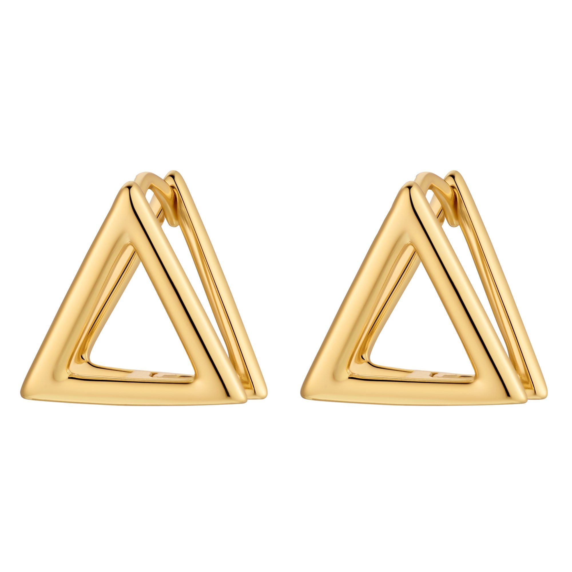Heideman Paar Ohrstecker Marre goldfarben (Ohrringe, inkl. Geschenkverpackung), Dreieck Form