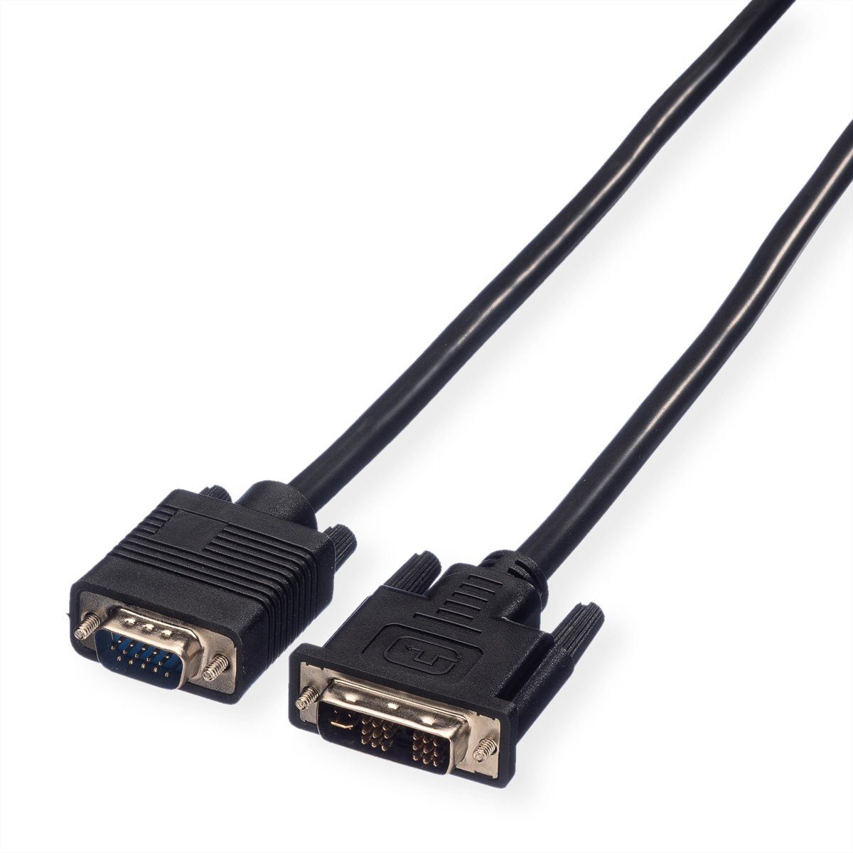 VALUE DVI-VGA Kabel, DVI (12+5) ST - VGA ST Audio- & Video-Kabel, HD D-Sub 15-polig (HD-15), VGA Männlich (Stecker), DVI-A 12+5 Männlich (Stecker) (200.0 cm)